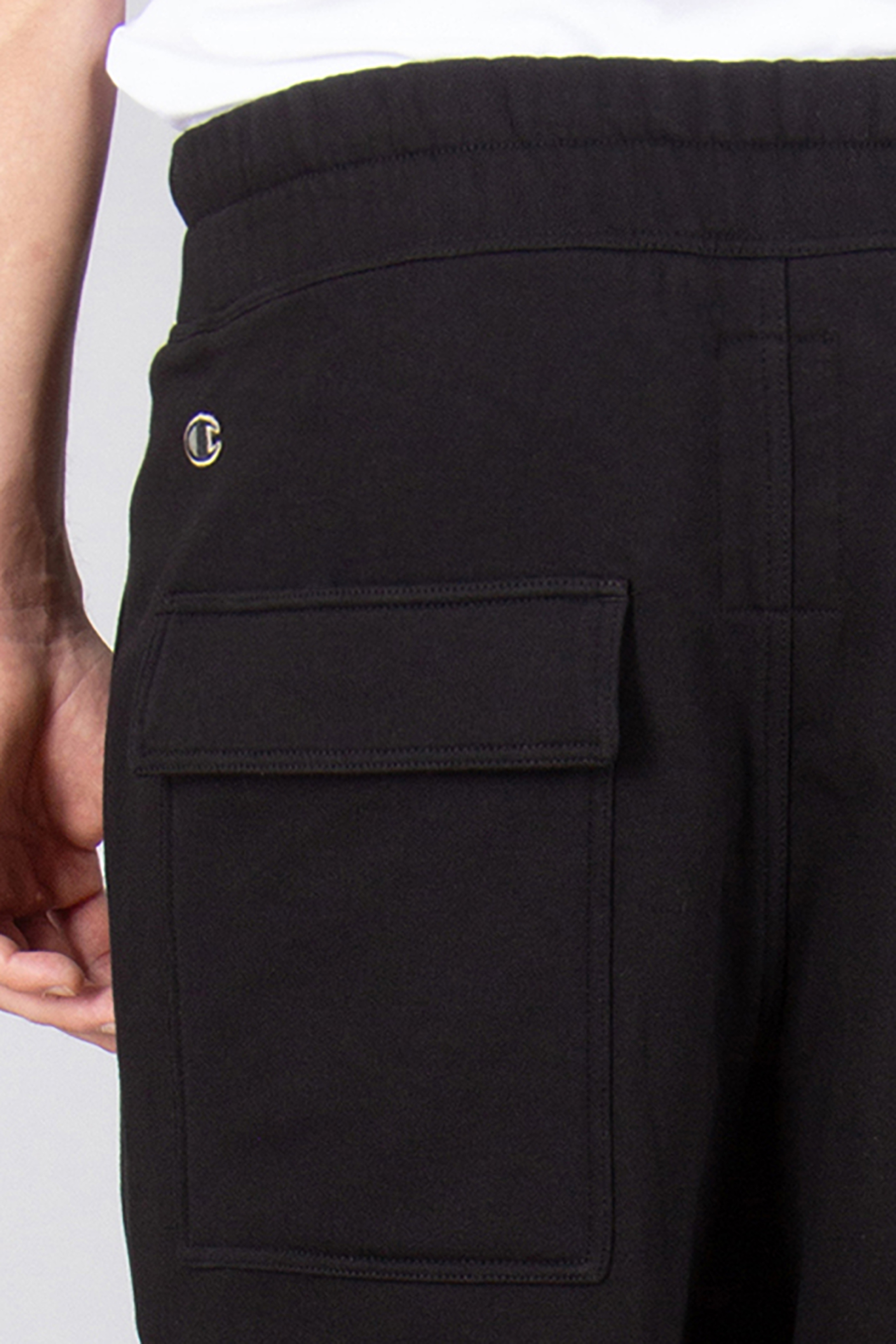 RICK OWENS DRKSHDW X Champion Loose Fit Compact Heavy Cotton Beveled Pods Shorts RICK OWENS DRKSHDW X Champion Loose Fit Compact Heavy Cotton Beveled Pods Shorts