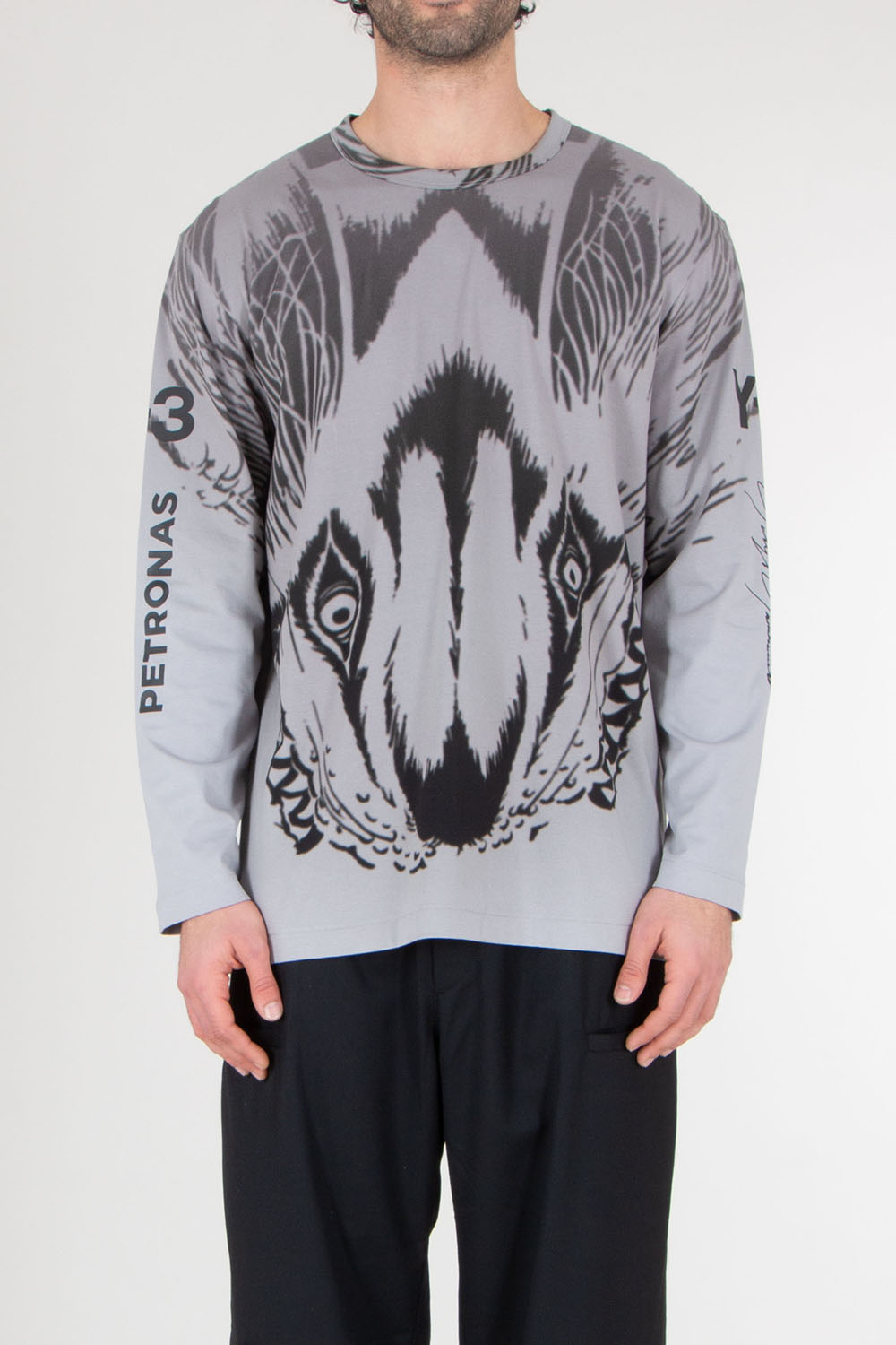 Y-3 x MERCEDES AMG PETRONAS Regular Fit Cotton Longsleeve