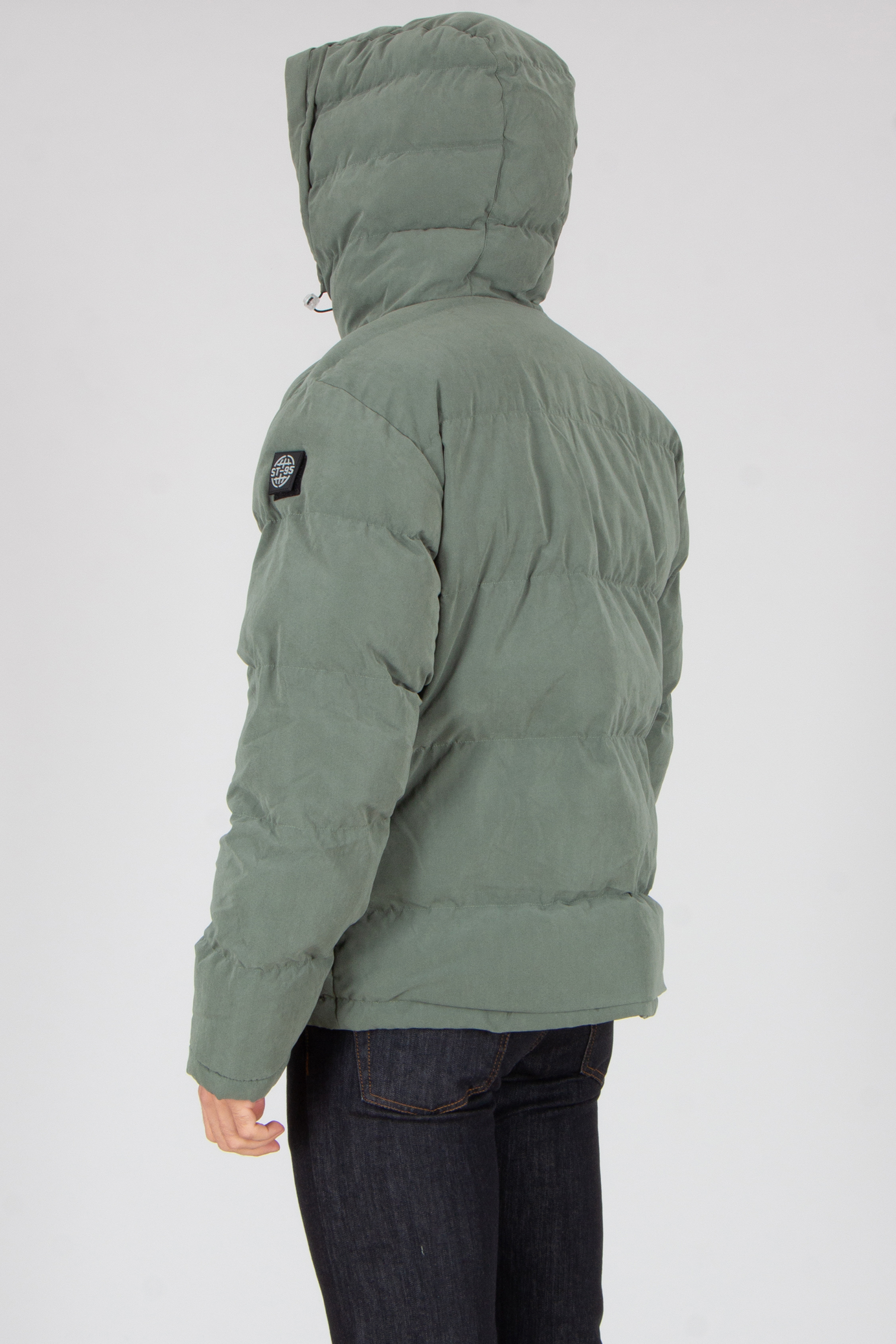 Mantel, Jacke, Jeans, Kapuze, Person