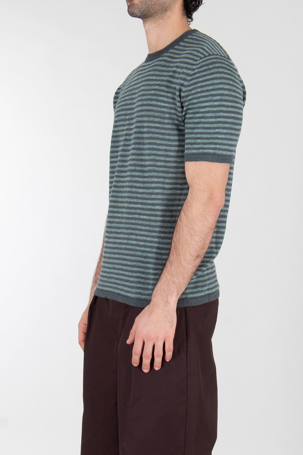 ROBERTO COLLINA Knitted Linen-Cotton T-Shirt
