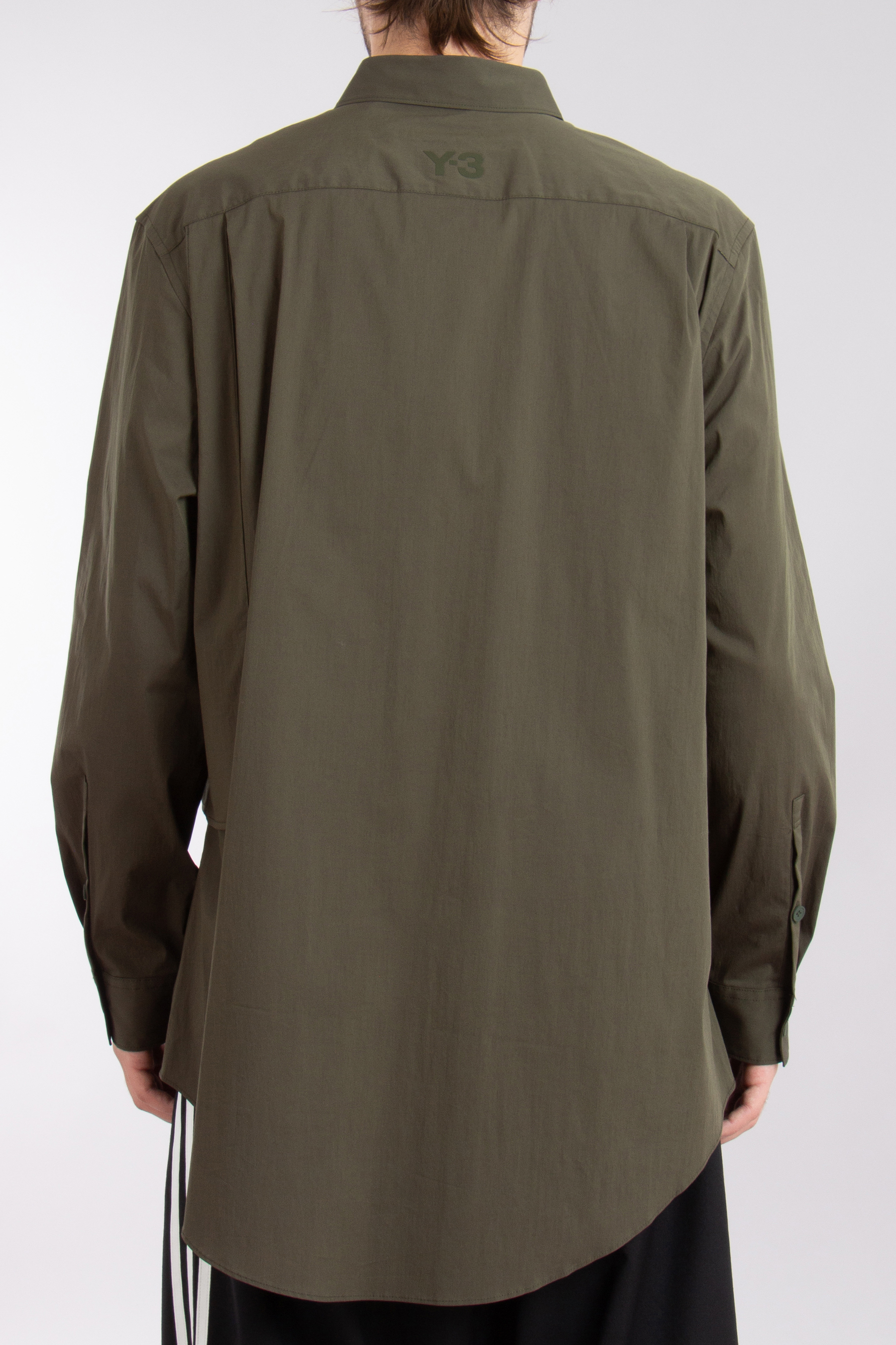Y-3 Oversized Cotton-Nylon Stretch Overshirt Y-3 Oversized Cotton-Nylon Stretch Overshirt