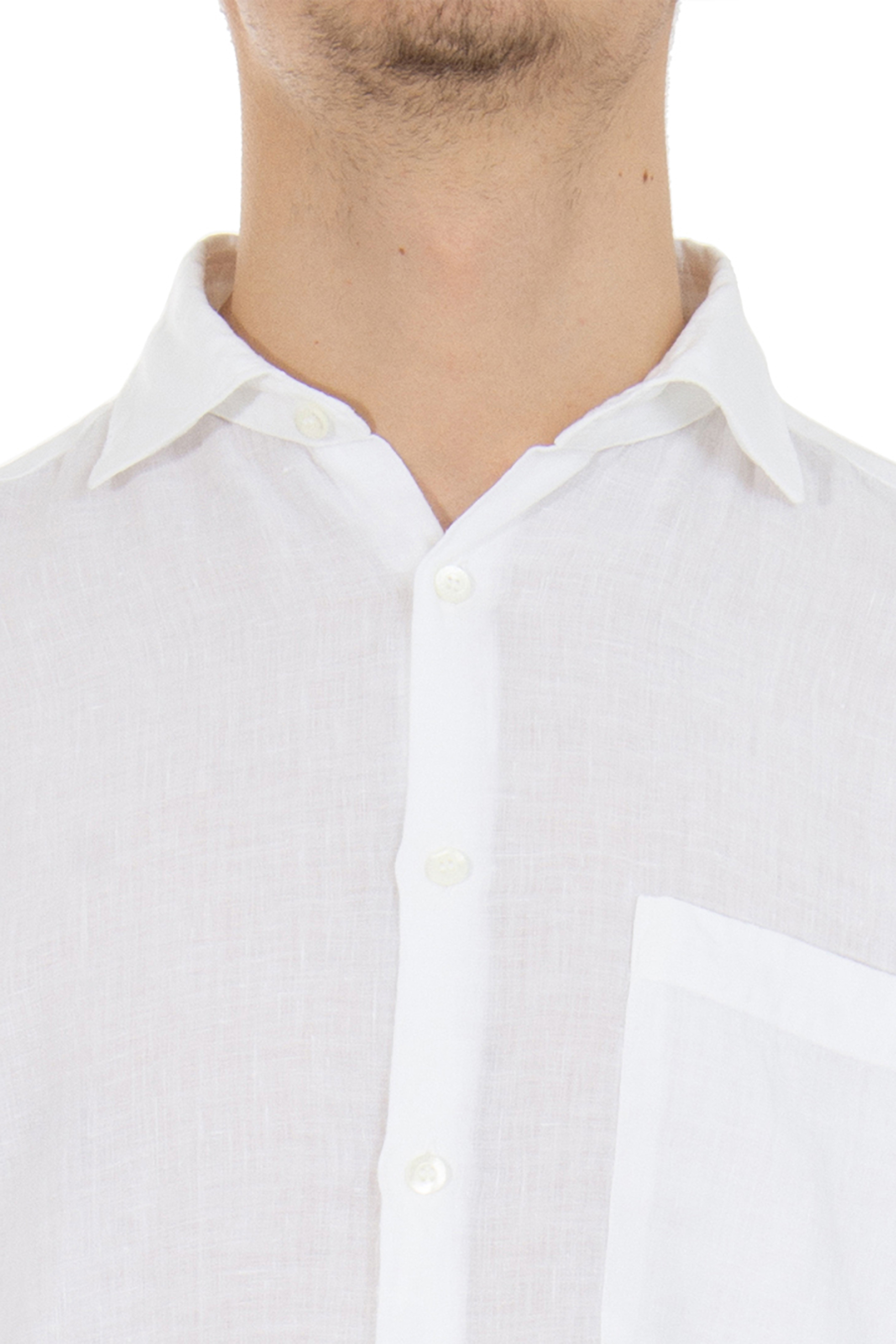 CANALI Regular Fit Linen Shirt