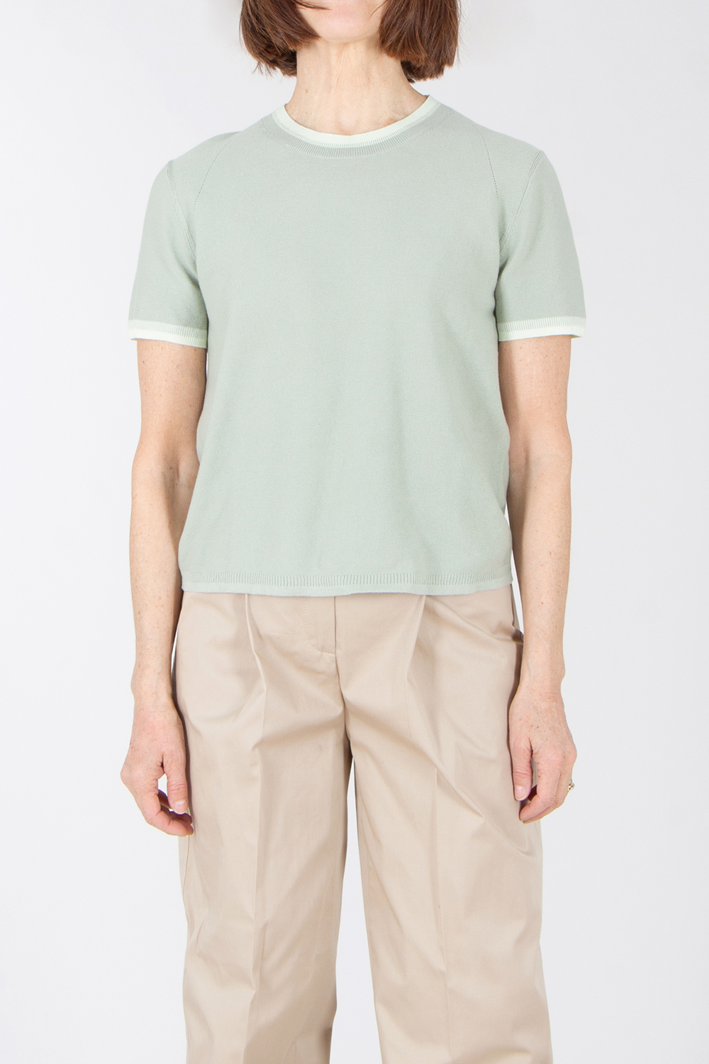 PAUL SMITH Organically Grown Cotton Short-Sleeve Crew Neck Sweater