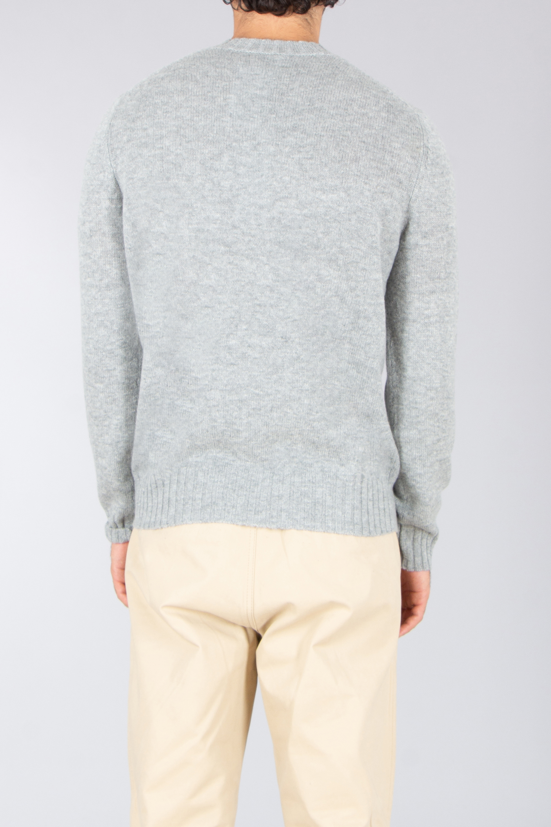 ALLUDE Regular Fit Virgin Wool-Cashmere Blend Round Neck Sweater Bekleidung, Strickwaren, Pullover, Sweatshirt