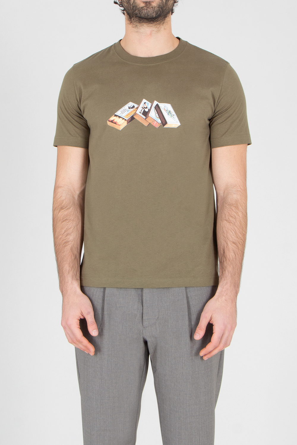 PAUL SMITH Regular Fit Matchbox Print Organically Grown Cotton Jersey T-Shirt