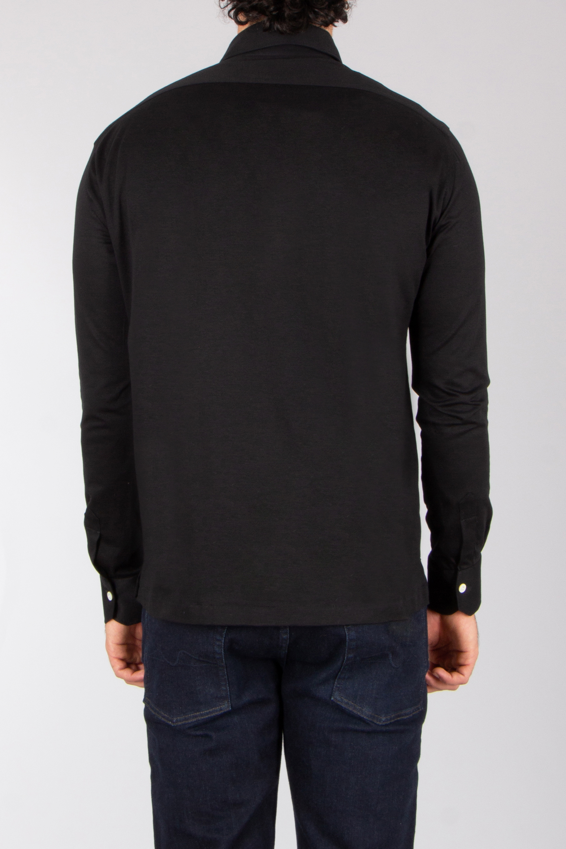 KITON Regular Fit Cotton Jersey Long-Sleeve Polo Shirt Langarm, Ärmel, Mantel, Hosen