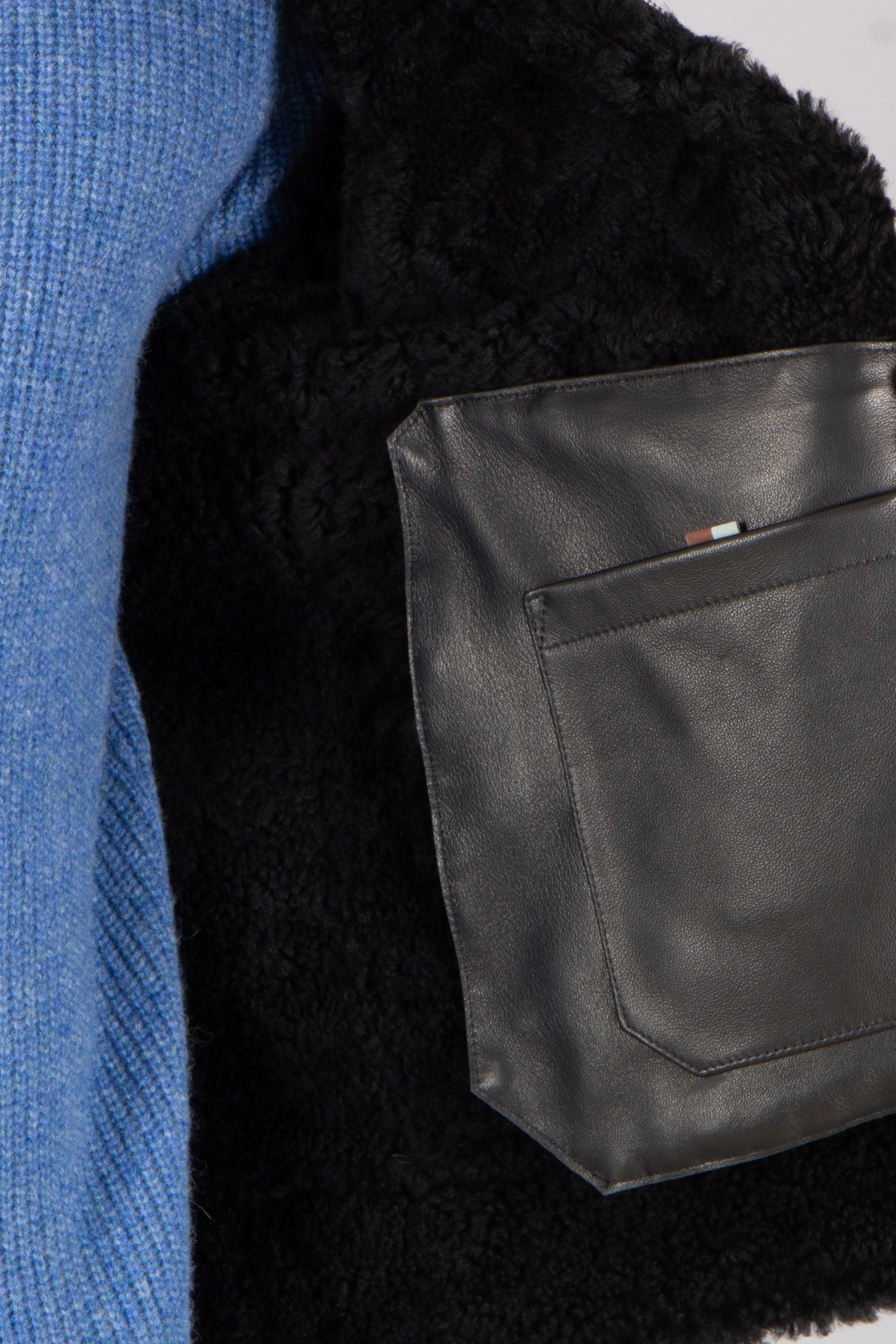 CANALI Regular Fit Shearling Jacket Zubehor, Tasche, Handtasche, Geldbörse, Mantel