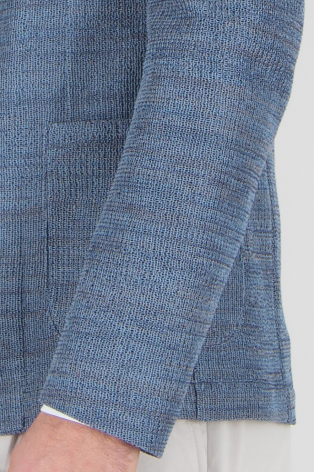 EMPORIO ARMANI Regular Fit Icon 3D Effect Knit Cotton Jacket