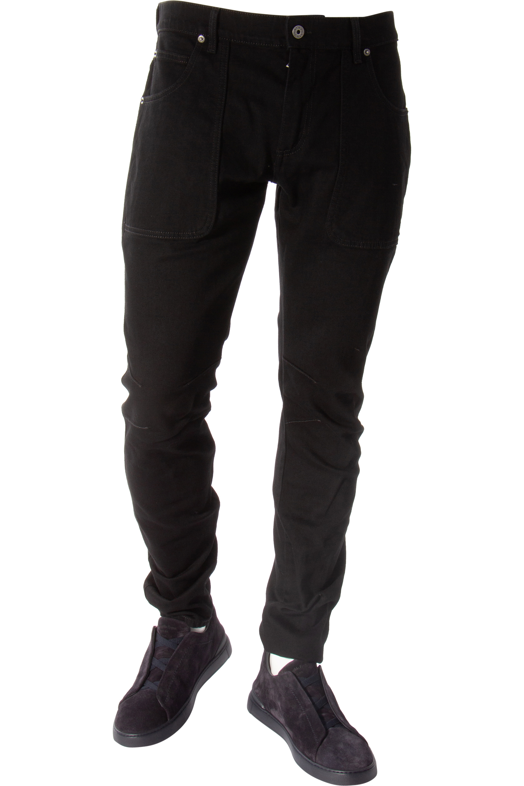 BALMAIN Slim Fit Cotton Stretch Jeans 