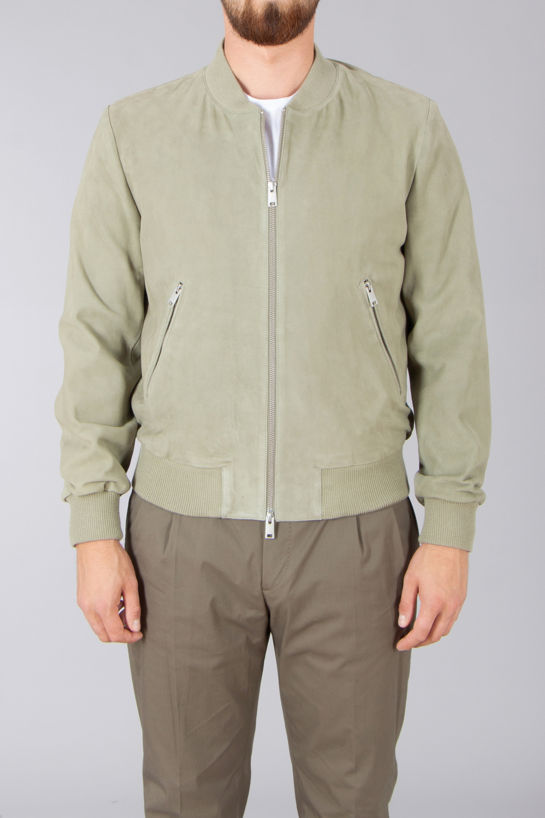 ARMA Goat Suede Bomber Jacket Didier
