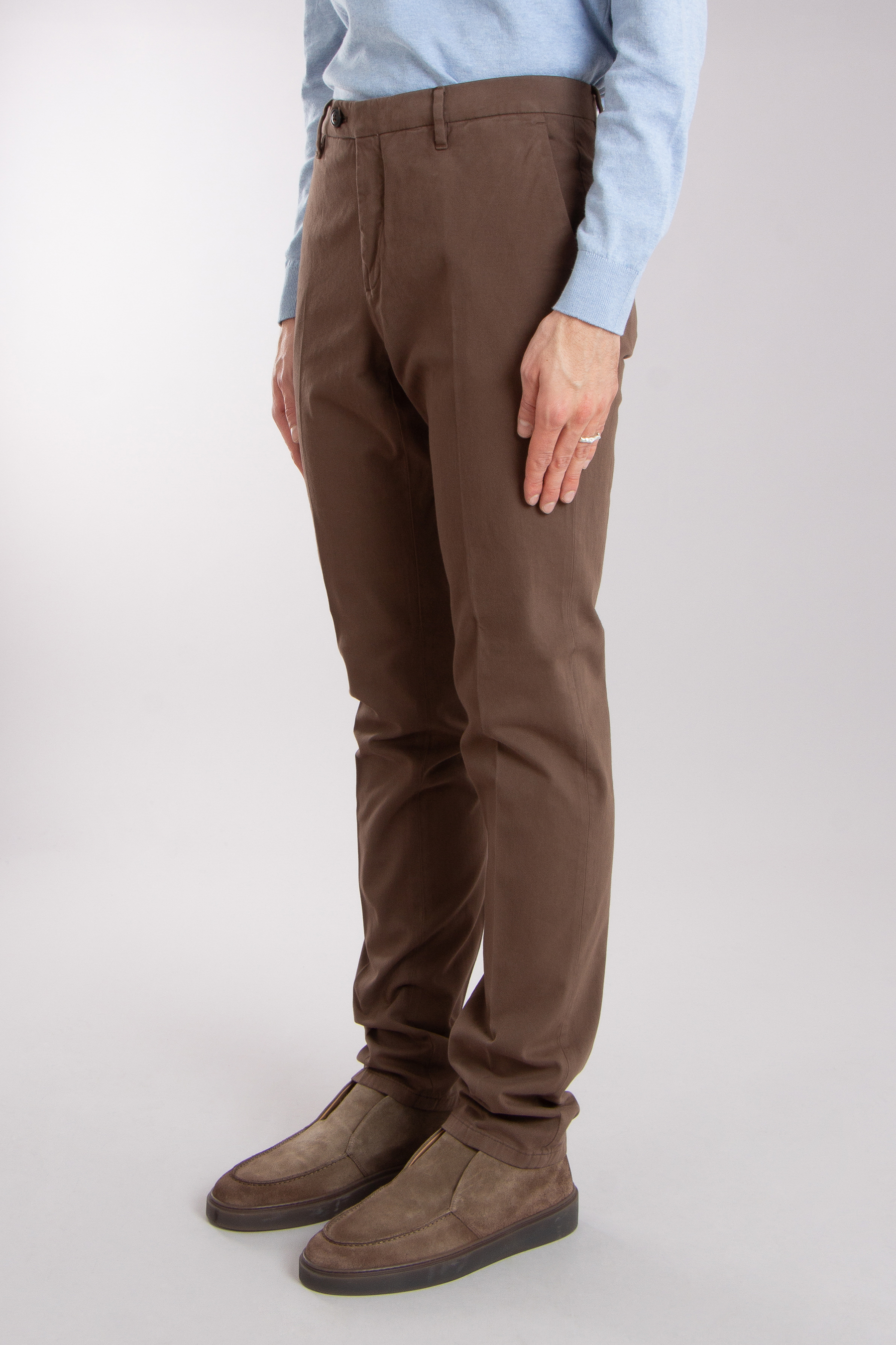 PAL ZILERI Slim Fit Cotton-Cashmere-Stretch Chino Pants PAL ZILERI Slim Fit Cotton-Cashmere-Stretch Chino Pants