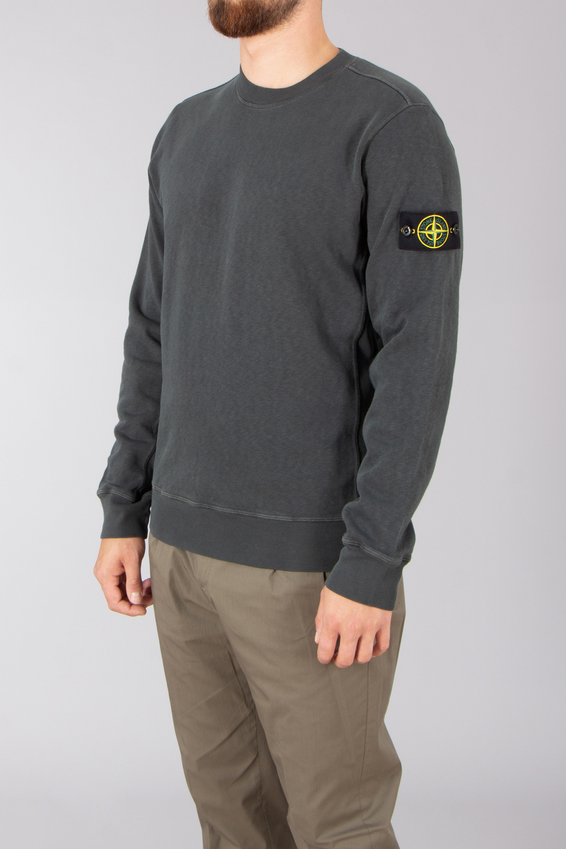 STONE ISLAND Regular Fit OLD Effect Melfilé Cotton Fleece Sweatshirt STONE ISLAND Regular Fit OLD Effect Melfilé Cotton Fleece Sweatshirt