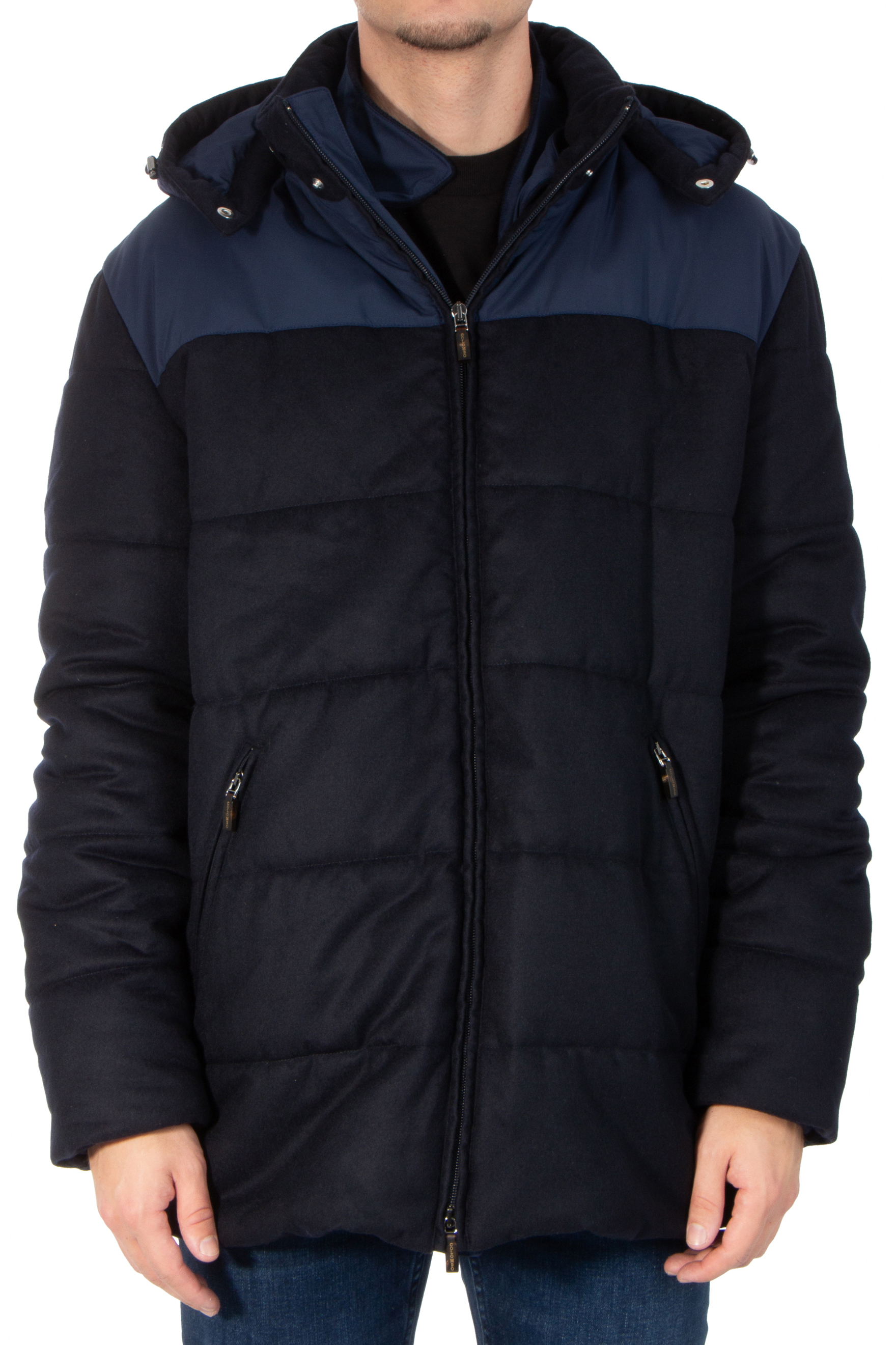 COLOMBO Padded Cashmere Car Coat COLOMBO Padded Cashmere Car Coat