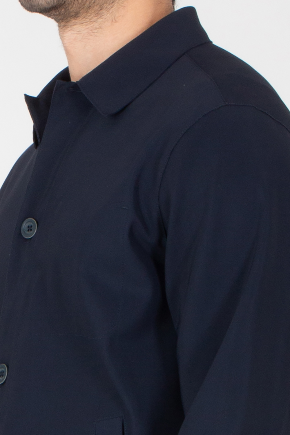 HERNO Regular Fit Light Scuba Shirt Jacket