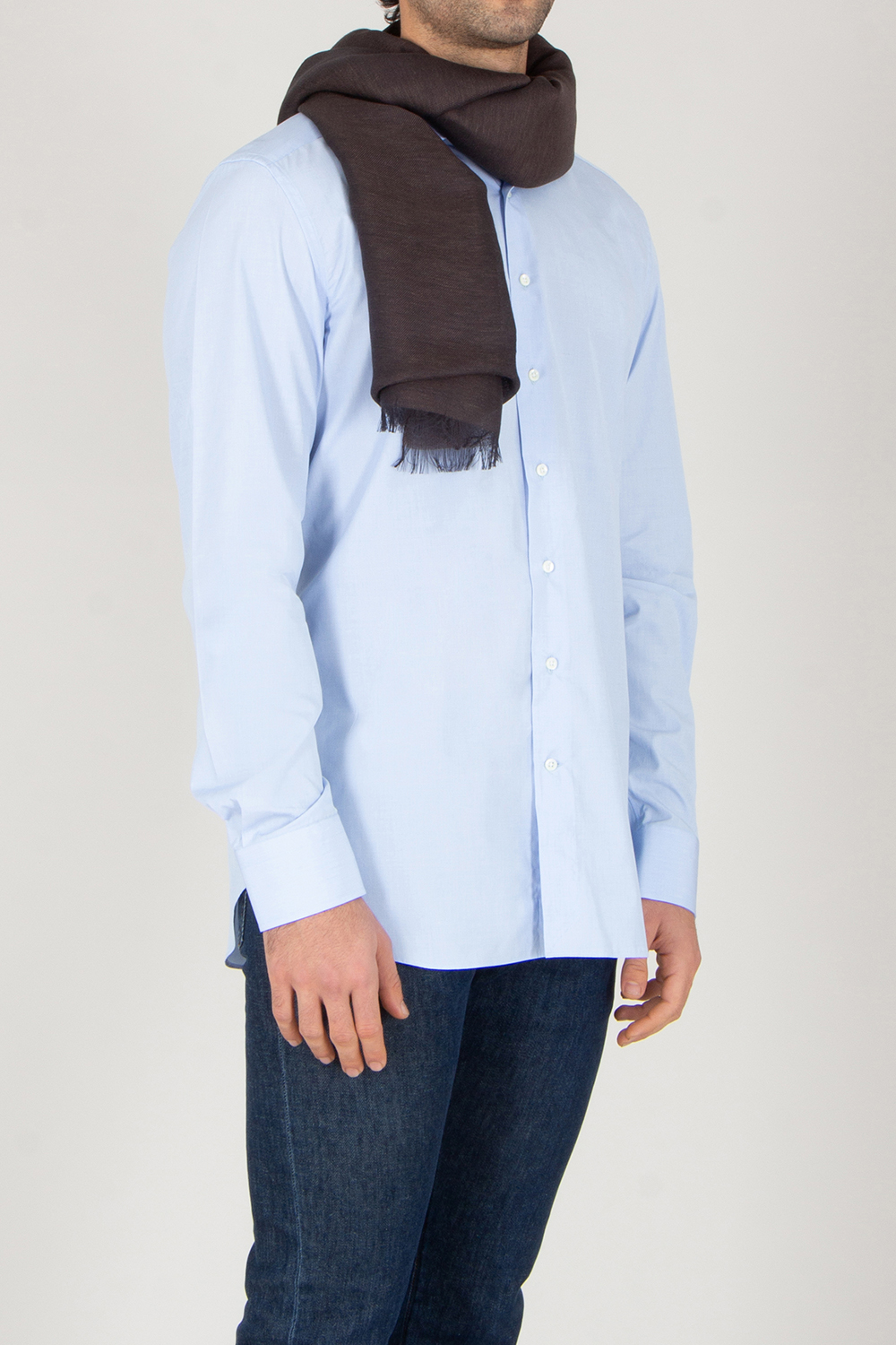 Hemd, Langarm, Jeans, Jacke, Person