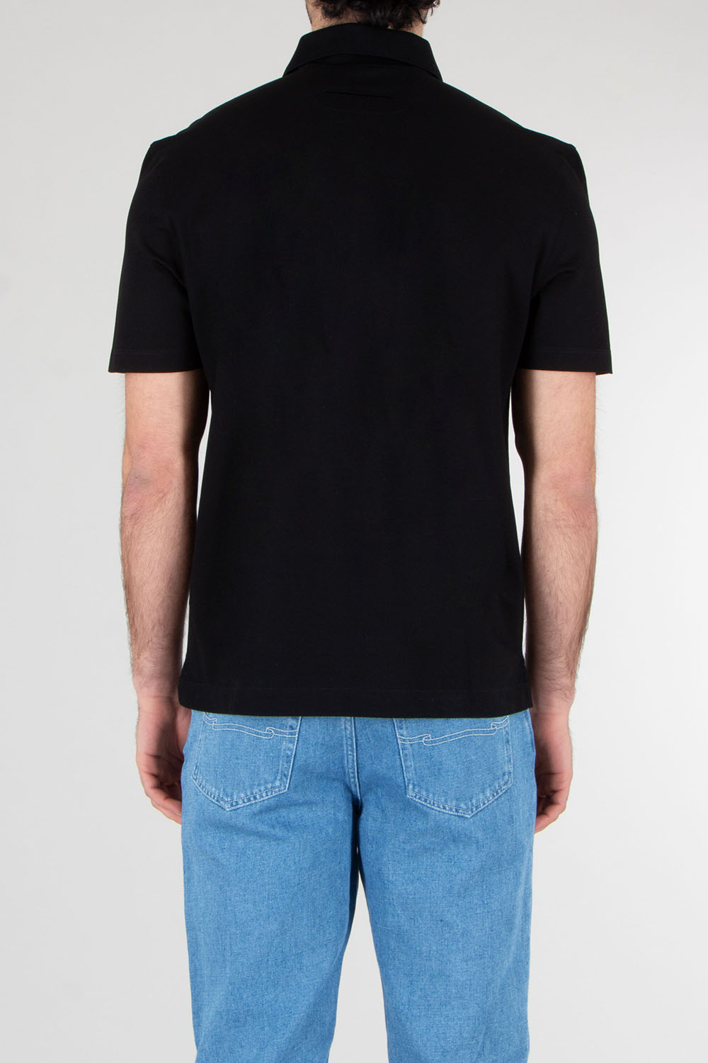 ZEGNA Regular Fit Embroidered Cotton Piqué Polo Shirt