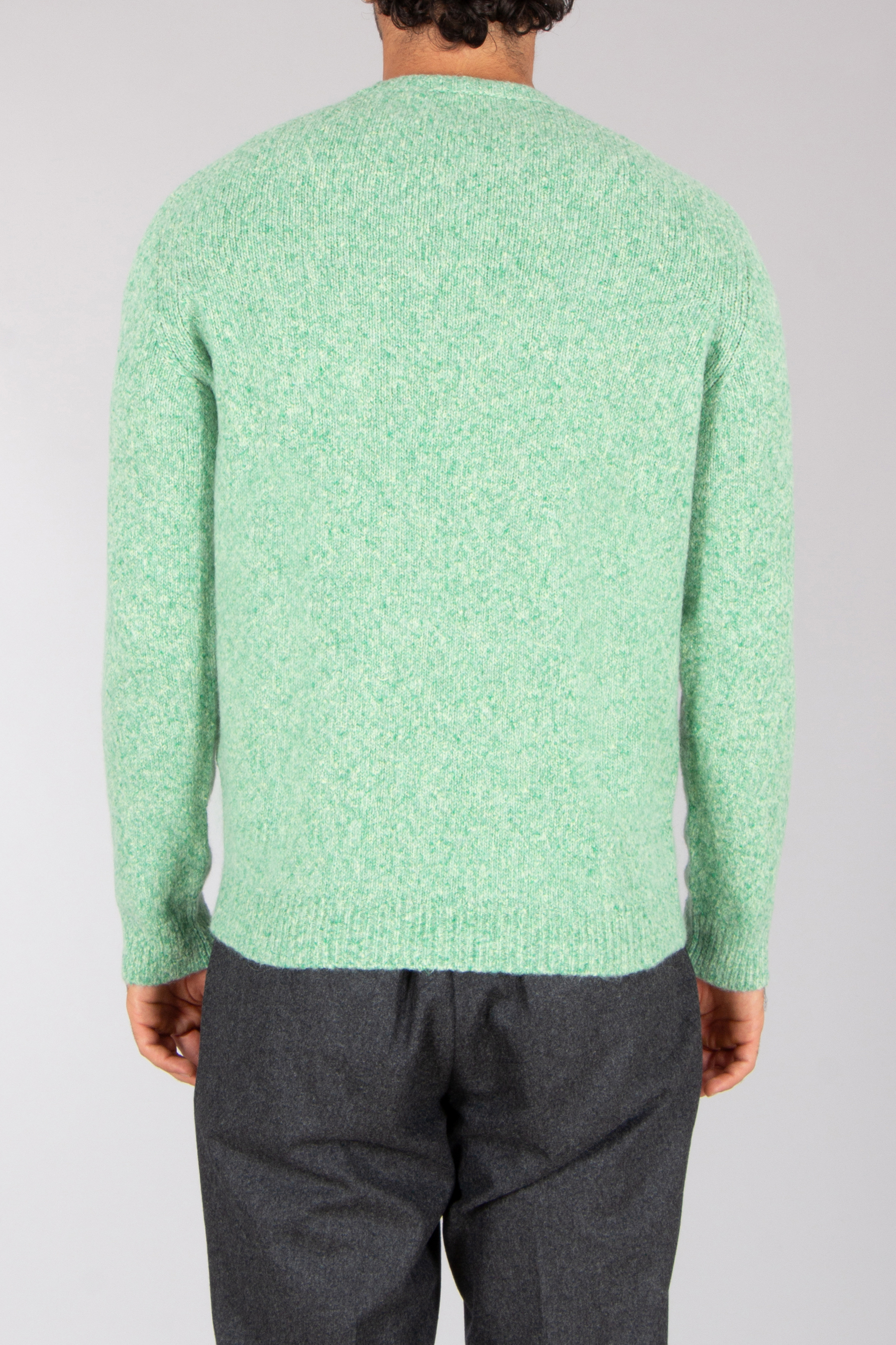 ROBERTO COLLINA Relaxed Fit Cotton-Baby Alpaca-Wool Blend Crew Neck Sweater Bekleidung, Strickwaren, Pullover, Langarm, Ärmel