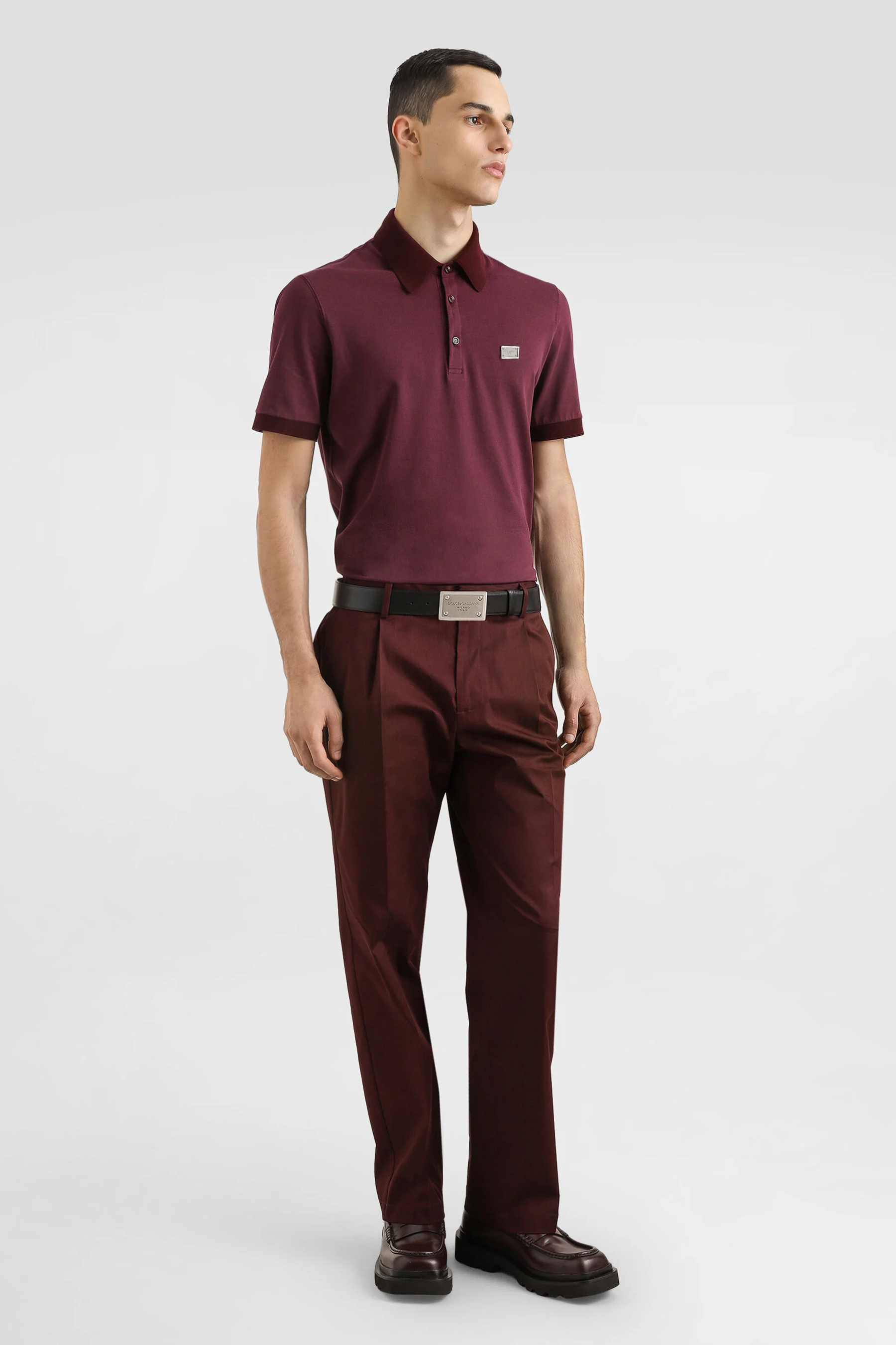 DOLCE & GABBANA Regular Fit Cotton Piqué Polo Shirt DOLCE & GABBANA Regular Fit Cotton Piqué Polo Shirt