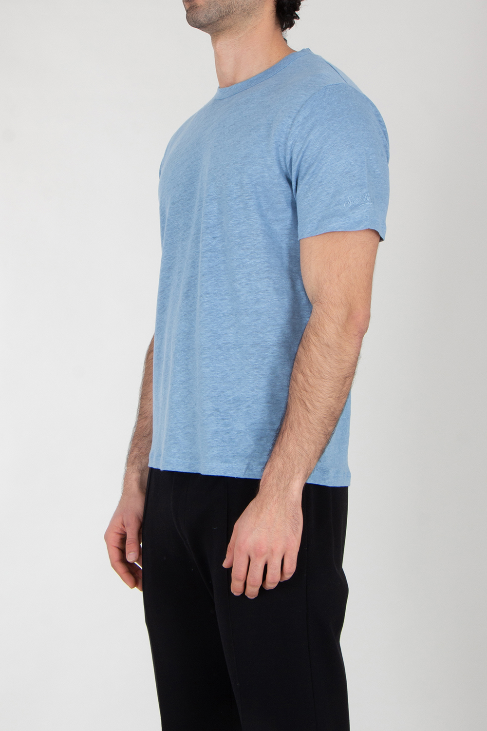 MC 2 SAINT BARTH Regular Fit Linen Jersey T-Shirt 