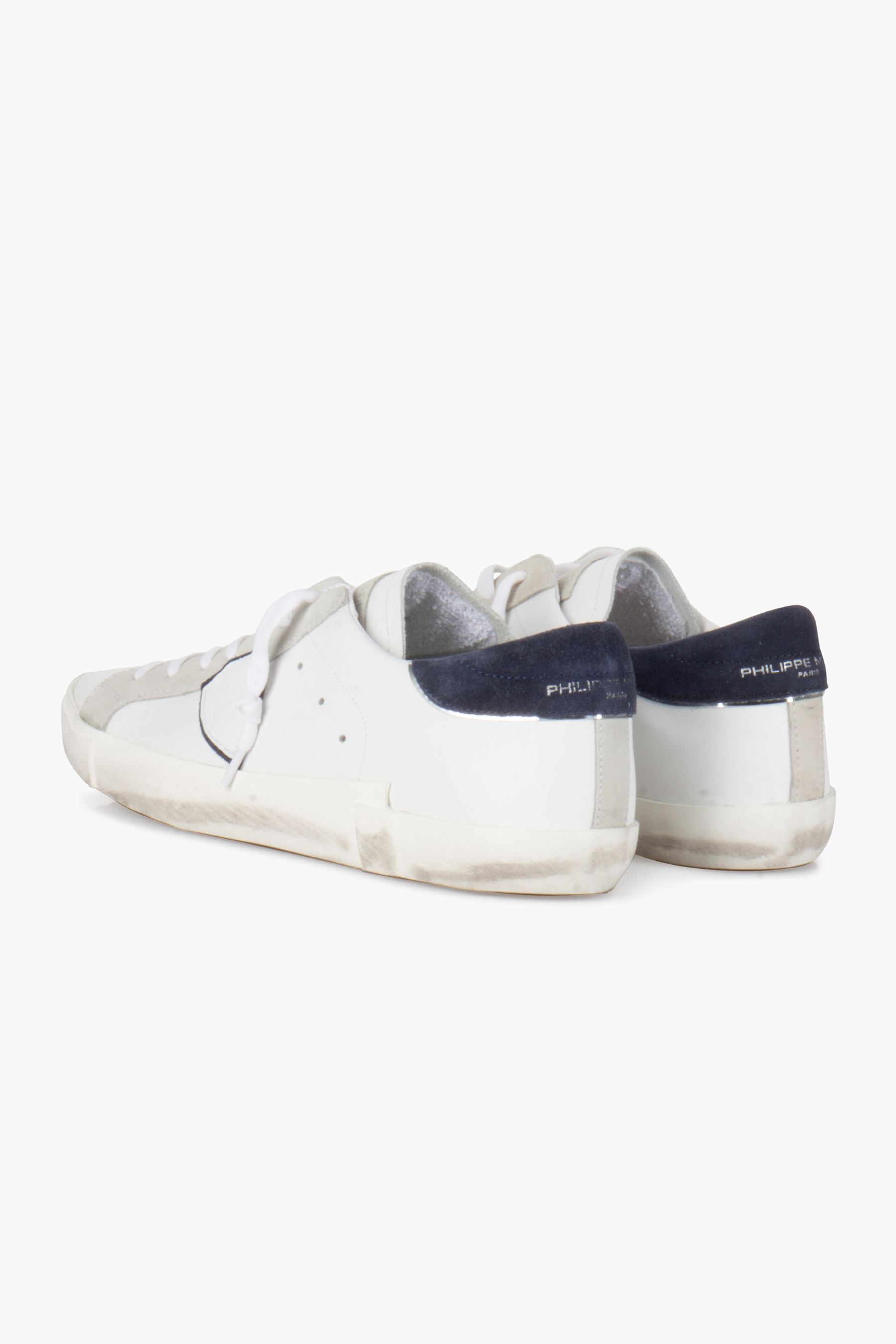 PHILIPPE MODEL Leather Sneakers Prsx Low Bekleidung, Schuhwerk, Schuh, Sneaker
