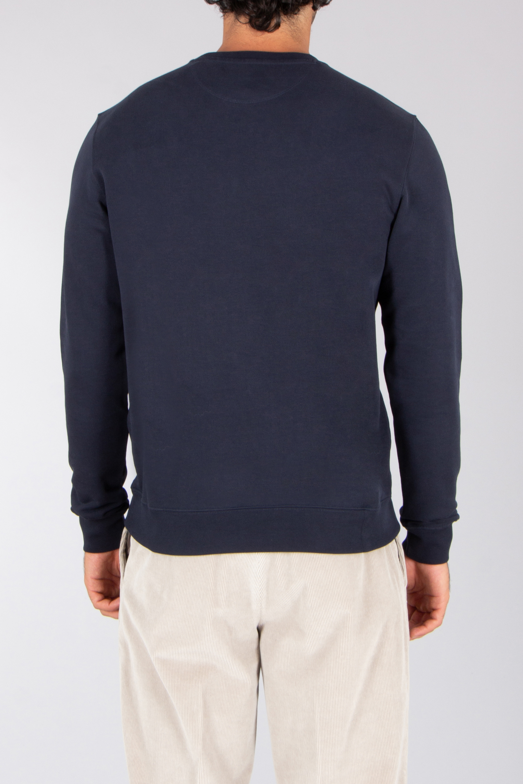 BELSTAFF Regular Fit Supima Cotton Fleece Crew Neck Sweatshirt Curator Langarm, Ärmel, Pullover, Sweatshirt, Hosen