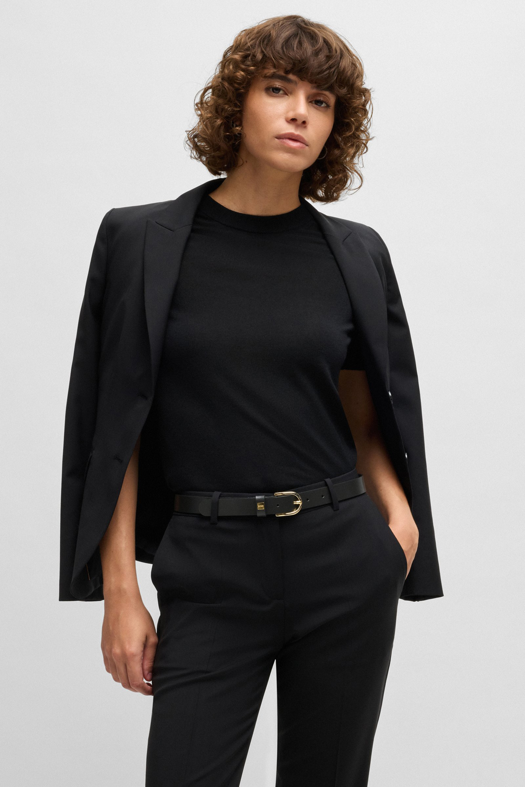 BOSS Leather Belt Scarlet Blazer, Mantel, Jacke, Formelle Kleidung, Anzug
