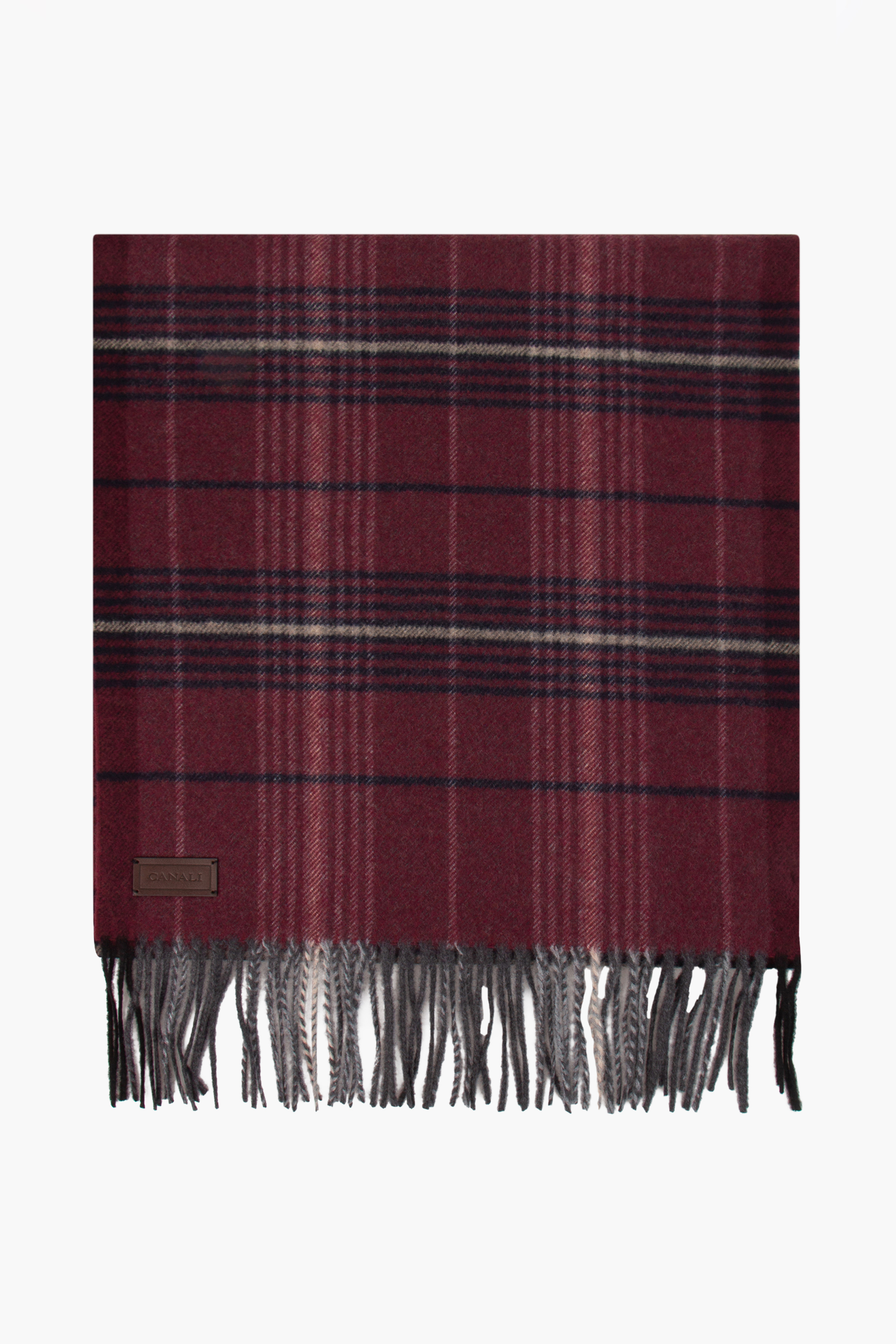 CANALI Checked Virgin Wool Scarf