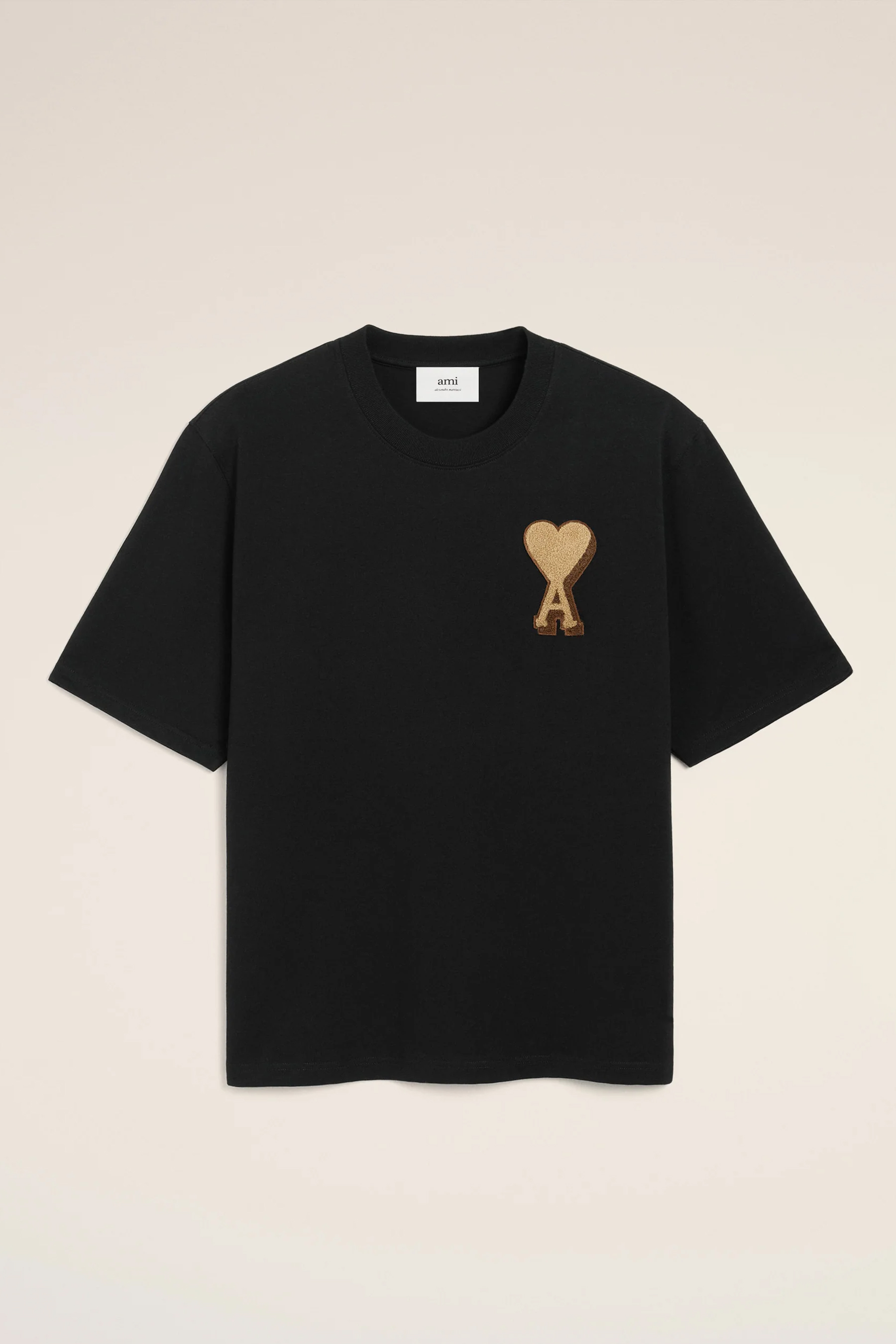AMI PARIS Boxy Fit Ami De Coeur Cotton Jersey T-Shirt Bekleidung, T-shirt, Ärmel