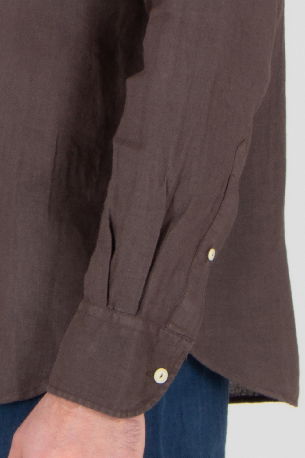 MC 2 SAINT BARTH Regular Fit Linen Shirt Pamplona