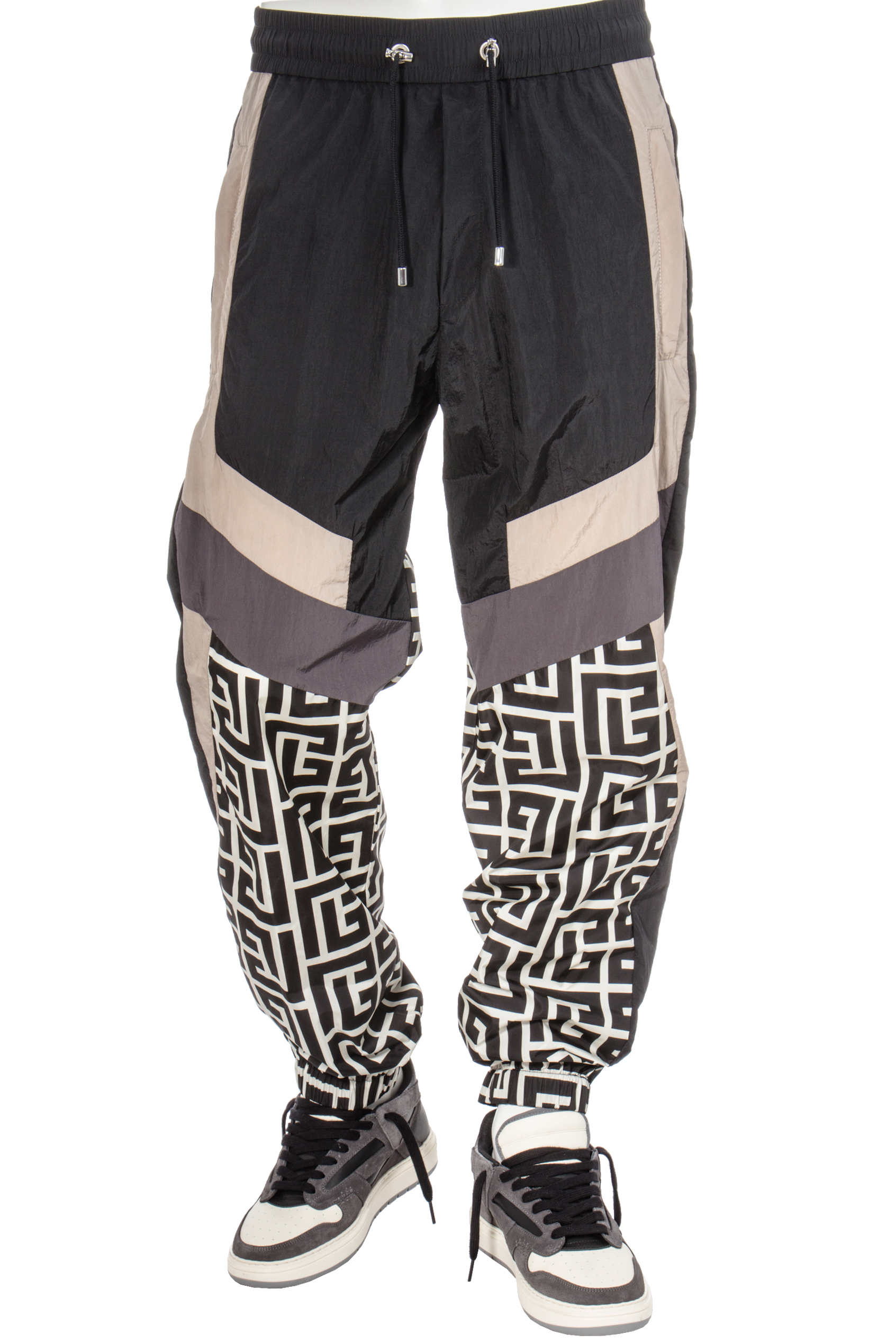 BALMAIN Monogram Pattern Trackpants