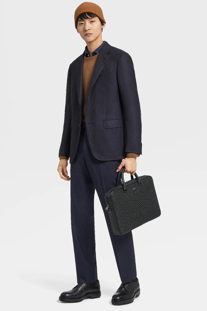 ZEGNA Trofeo Comfort Wool-Silk-Stretch Jacket ZEGNA Trofeo Comfort Wool-Silk-Stretch Jacket