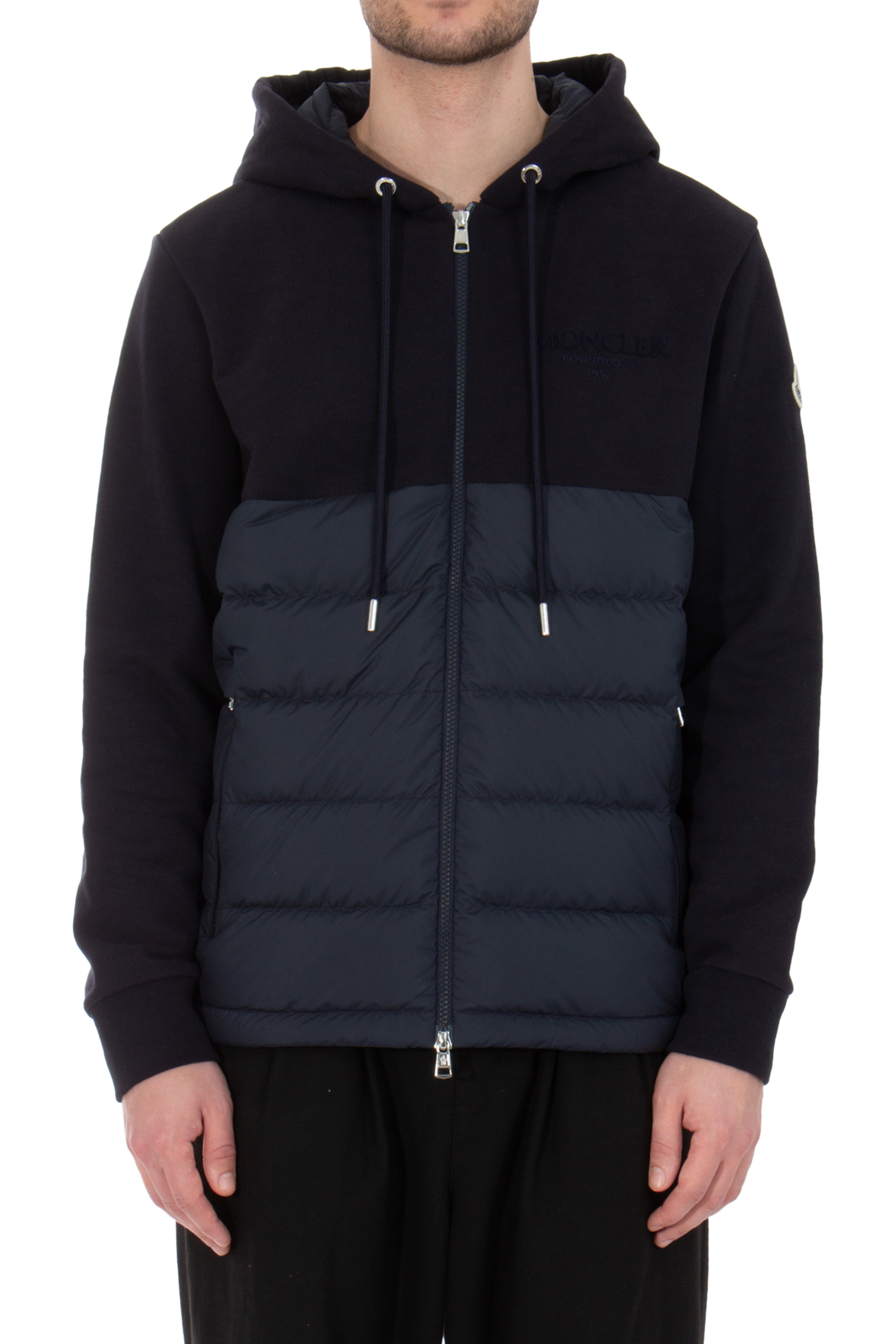 MONCLER Padded Cotton Zip Hoodie 8G0001389AE5778