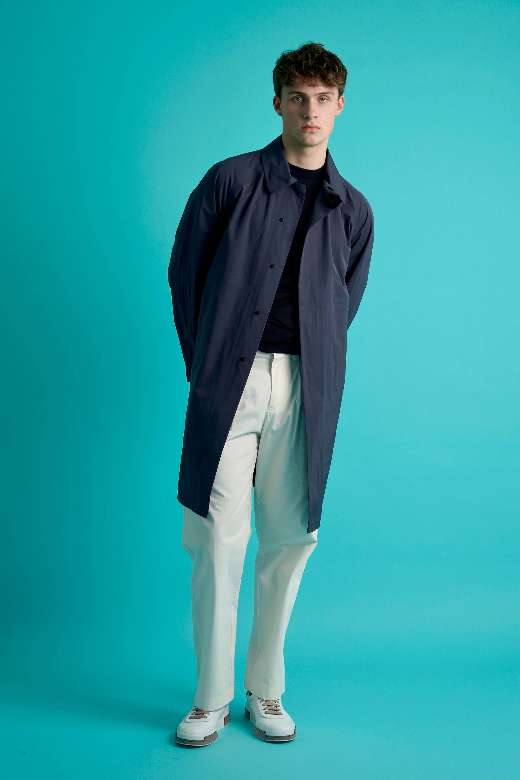 SEASE Sartorial Tech Cotton-Polyester-Nylon Blend Trench Coat Spring Lifetime Mantel, Erwachsener, Männlich, Mann, Person