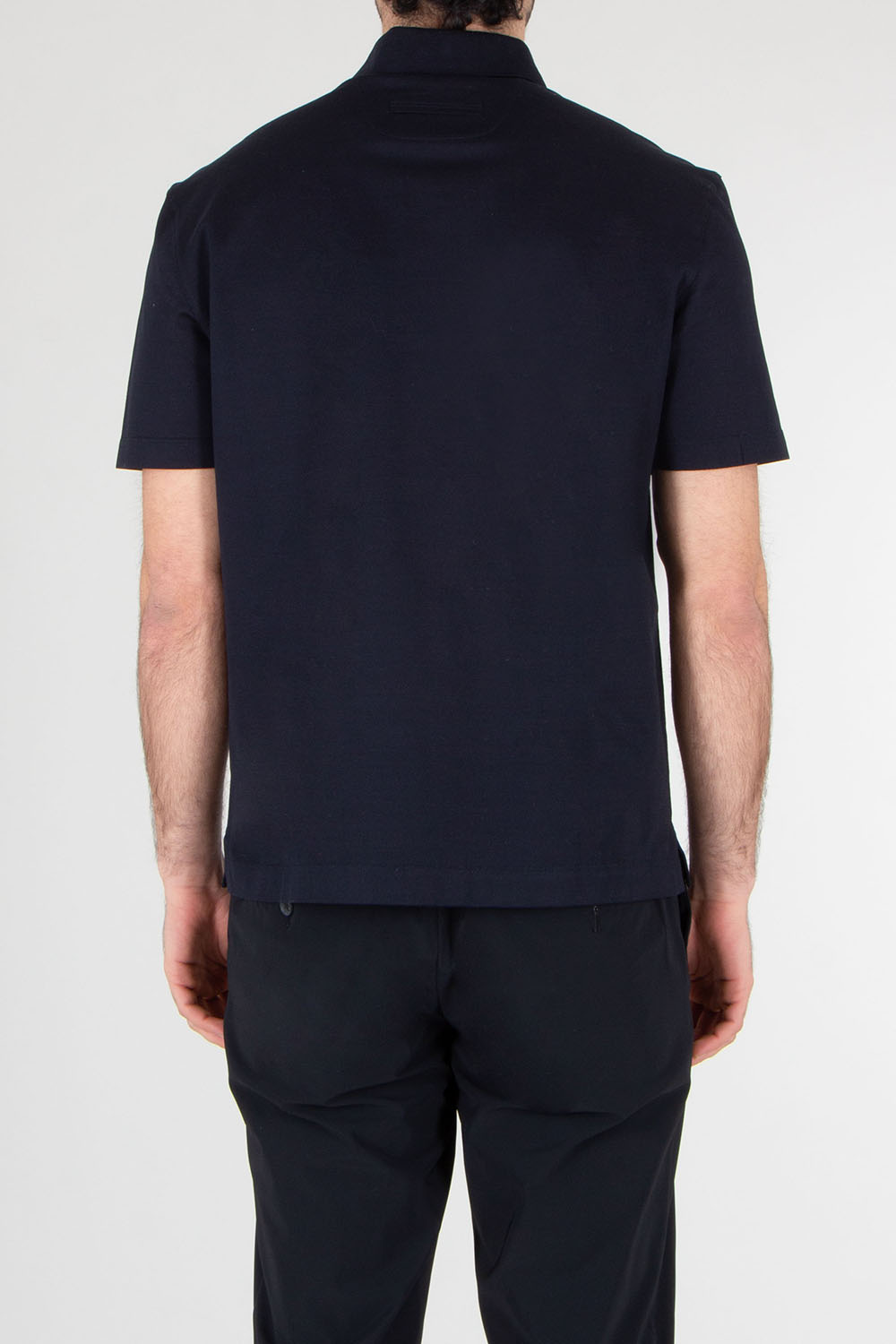 ZEGNA Regular Fit Embroidered Cotton Piqué Polo Shirt