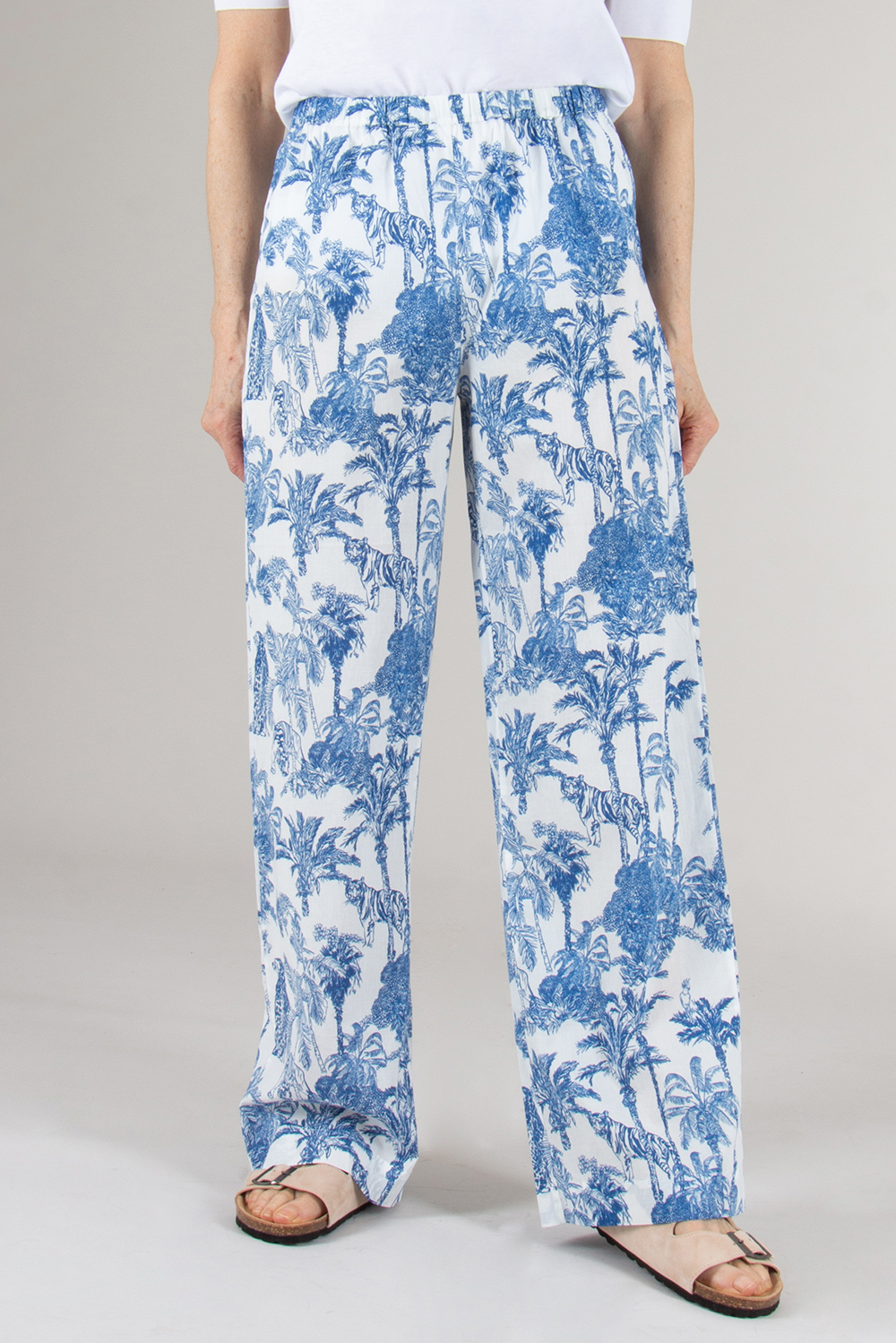 MC 2 SAINT BARTH Patterned Cotton Trousers Inez