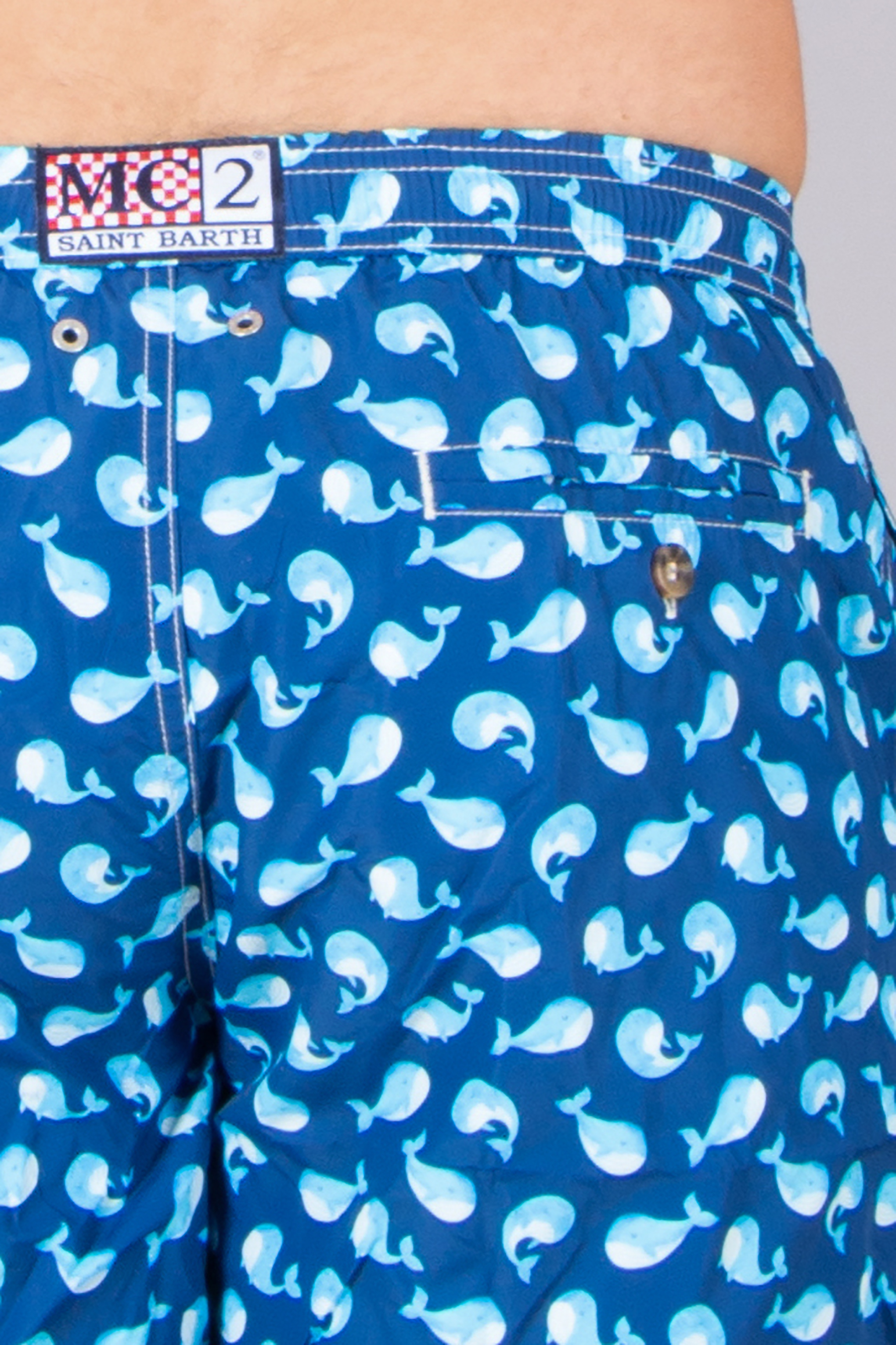 MC 2 SAINT BARTH Mini Whale Swim Shorts Lighting Micro Fantasy Bekleidung, Badehose, Strandmode