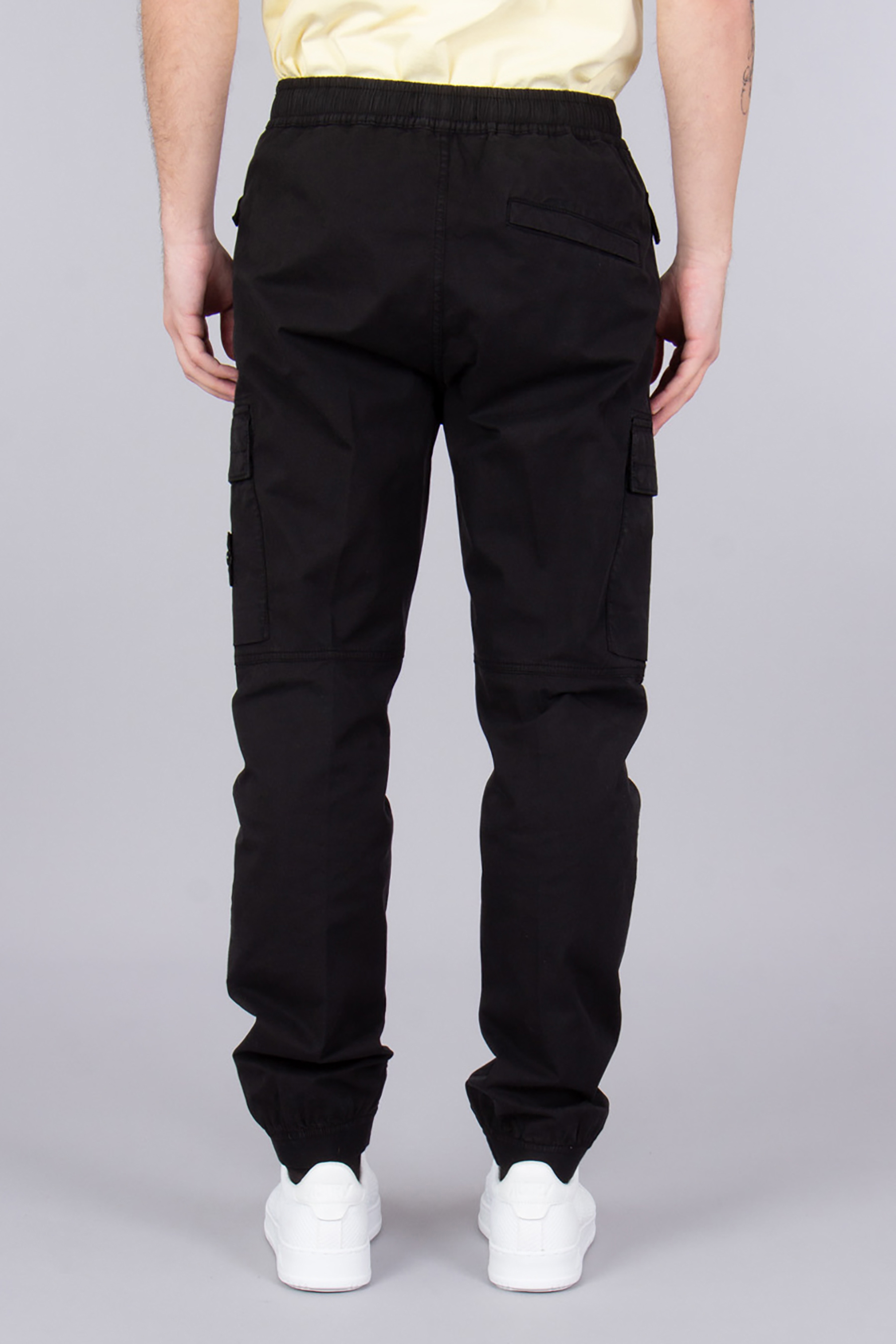 STONE ISLAND Regular Tapered Fit Supima Cotton Twill Stretch-TC Cargo Jogging Pants STONE ISLAND Regular Tapered Fit Supima Cotton Twill Stretch-TC Cargo Jogging Pants