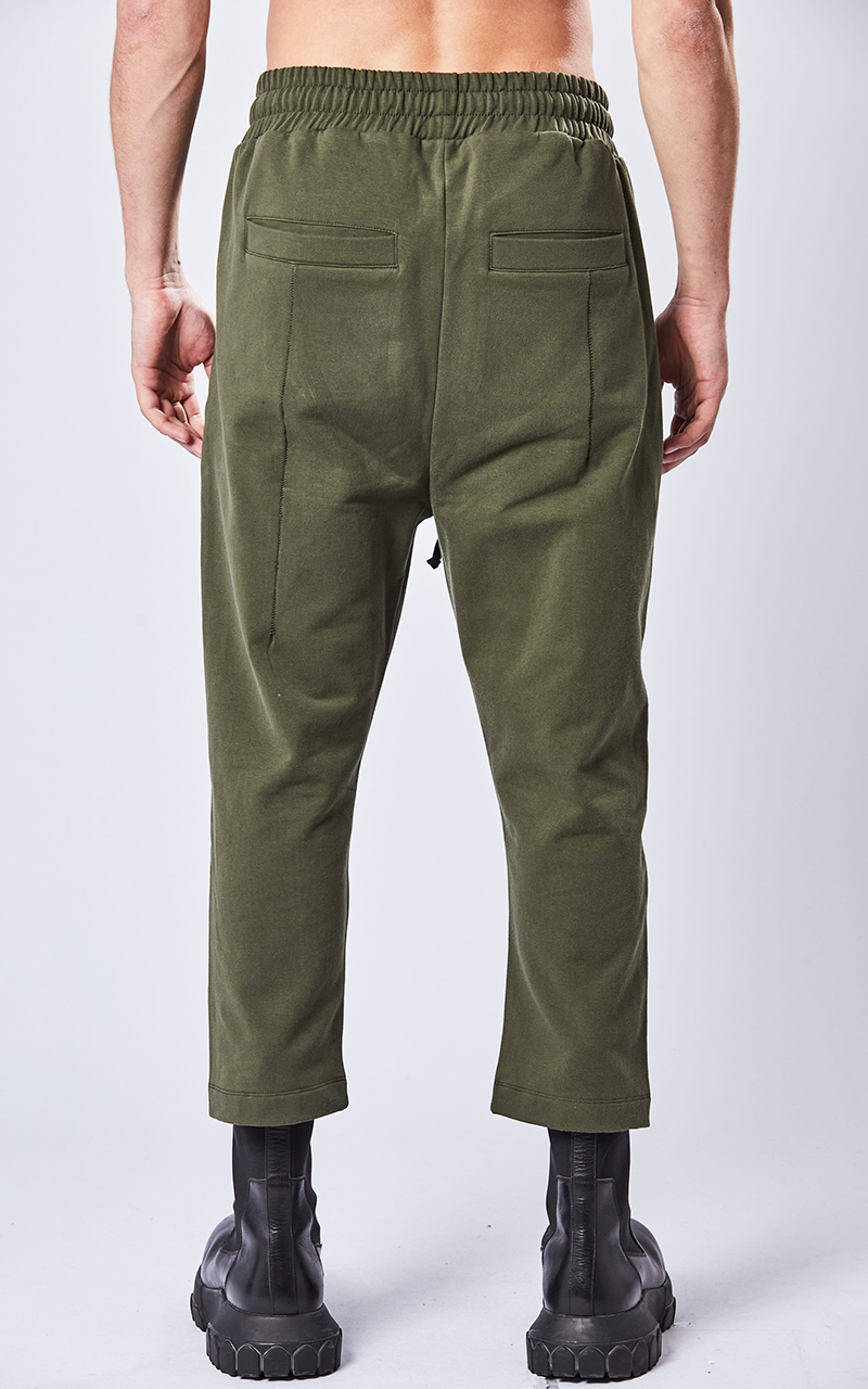 THOM KROM Cropped Croch Cotton Trousers 