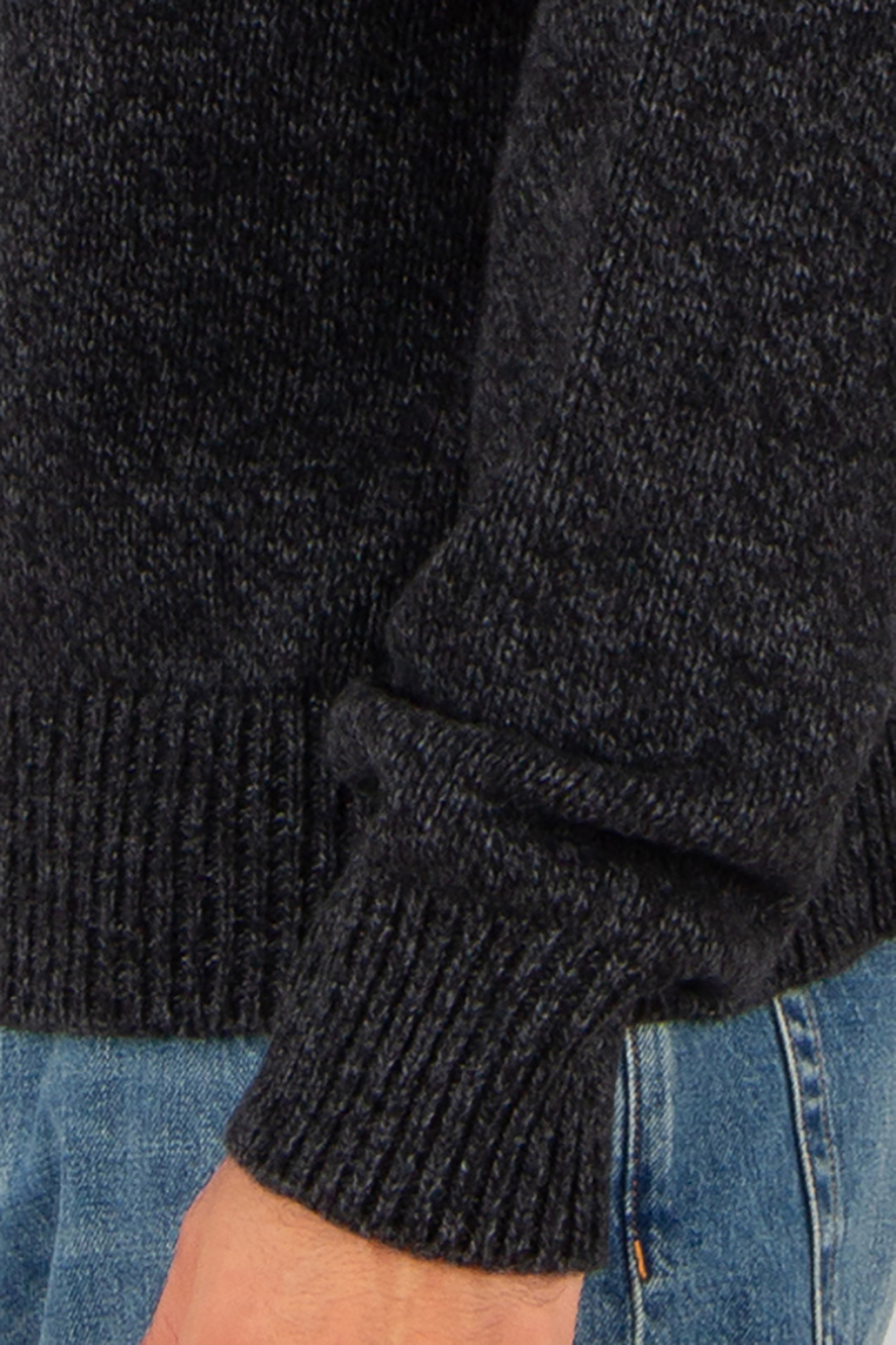 AUTRY Regular Fit Recycled Wool Blend Quarter-Zip Sweater Bekleidung, Strickwaren, Pullover, Jeanshose, Hosen