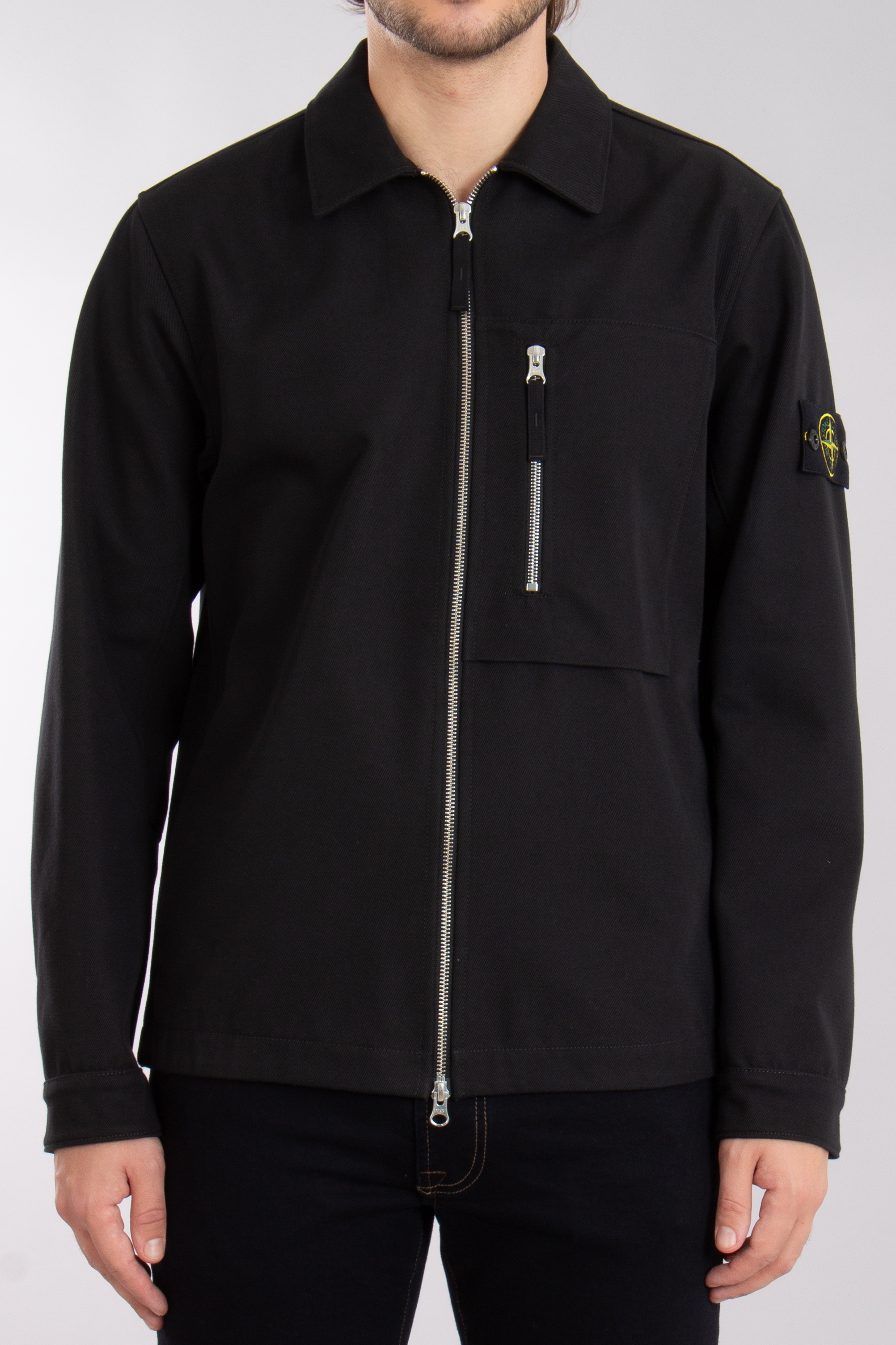 STONE ISLAND Cotton-Nylon Drill Overshirt STONE ISLAND Cotton-Nylon Drill Overshirt
