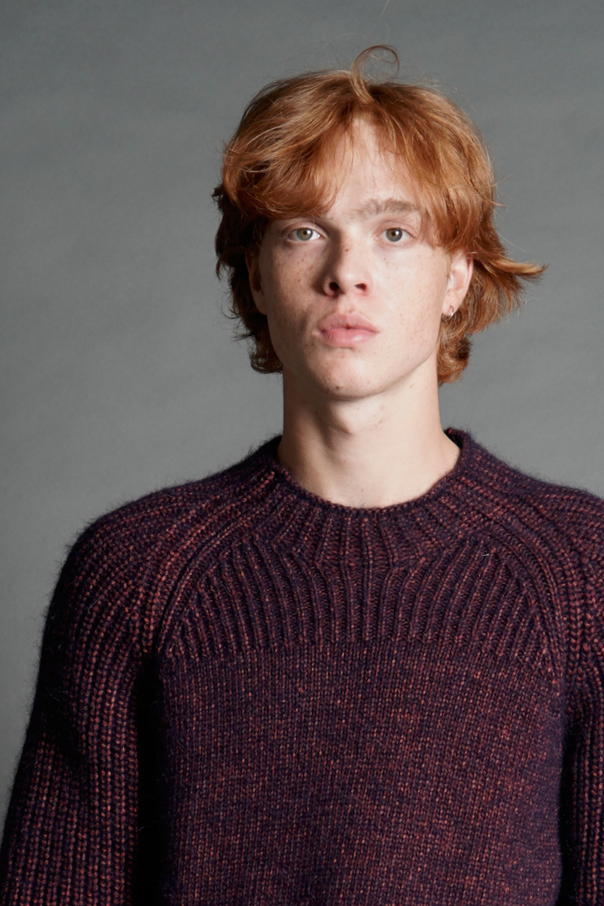 PAUL SMITH Fuzzy Marl Knit Sweater