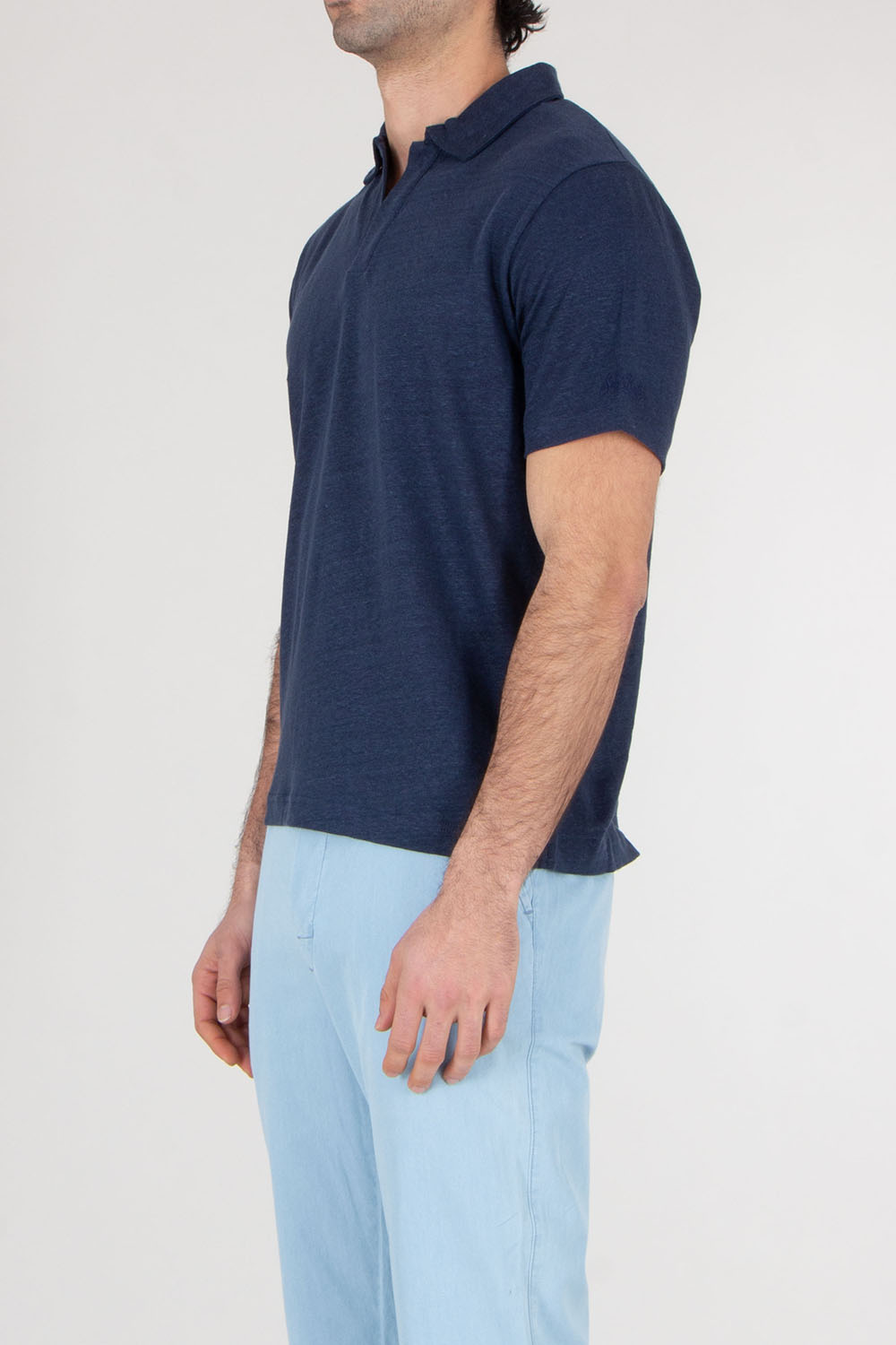 MC 2 SAINT BARTH Linen Jersey Polo Shirt Fraser