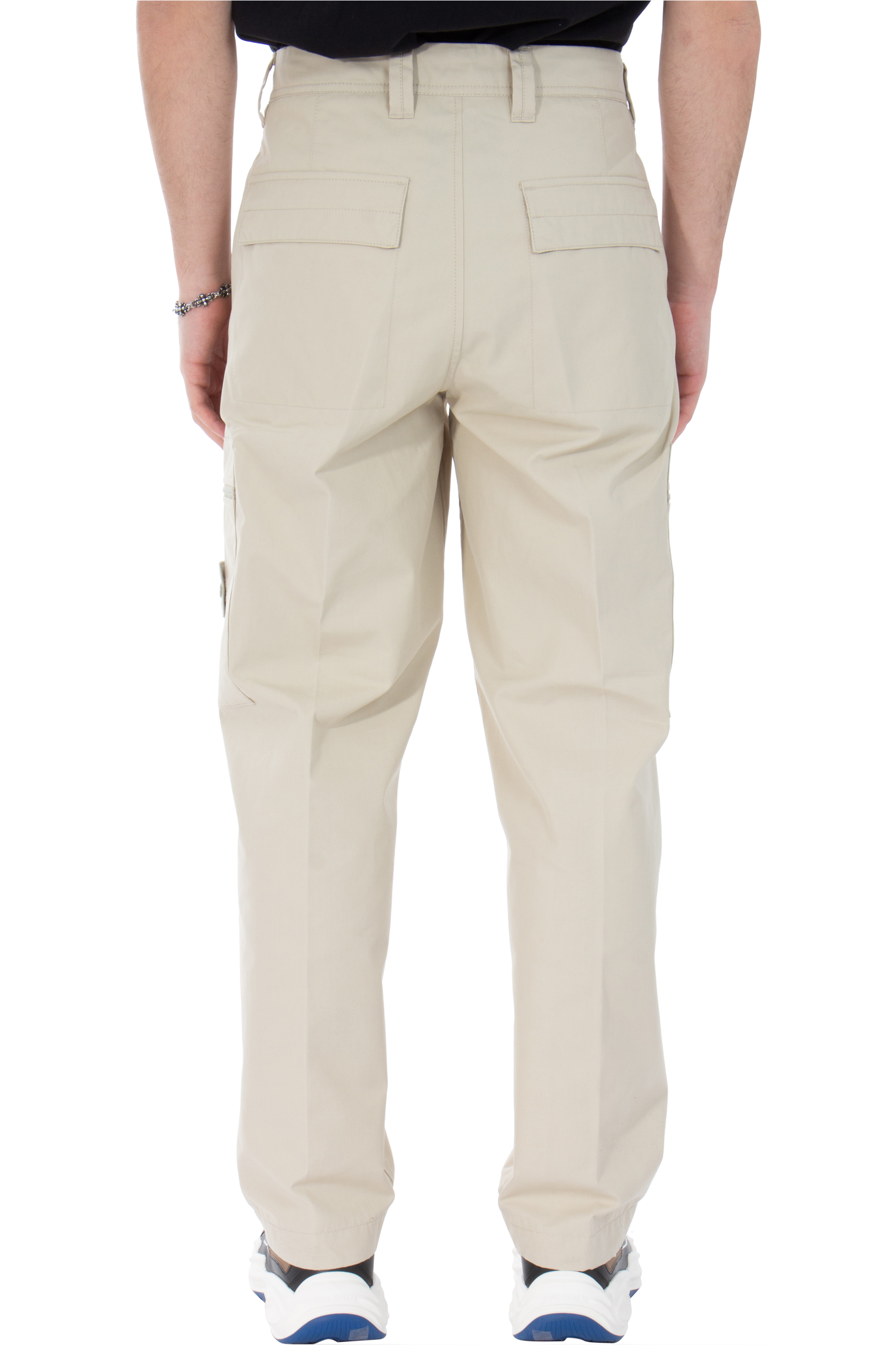 STONE ISLAND Ghost Piece Organic Cotton Canvas Cargo Pants