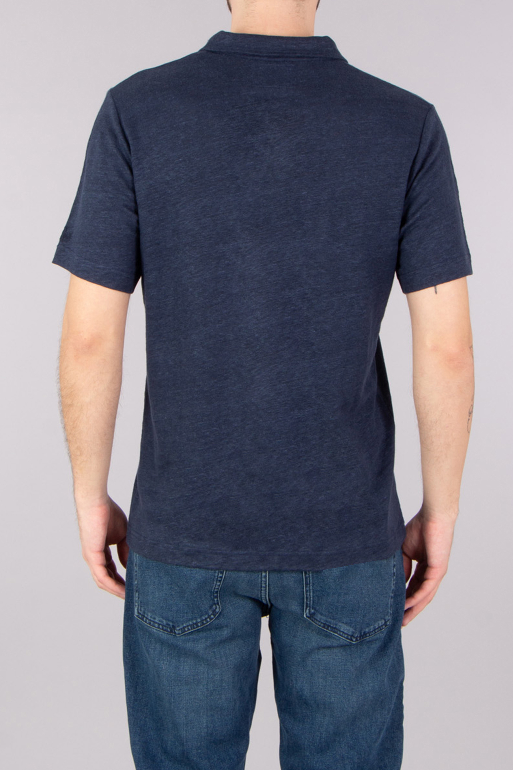 MC 2 SAINT BARTH Regular Fit Linen Jersey Polo Shirt Fraser