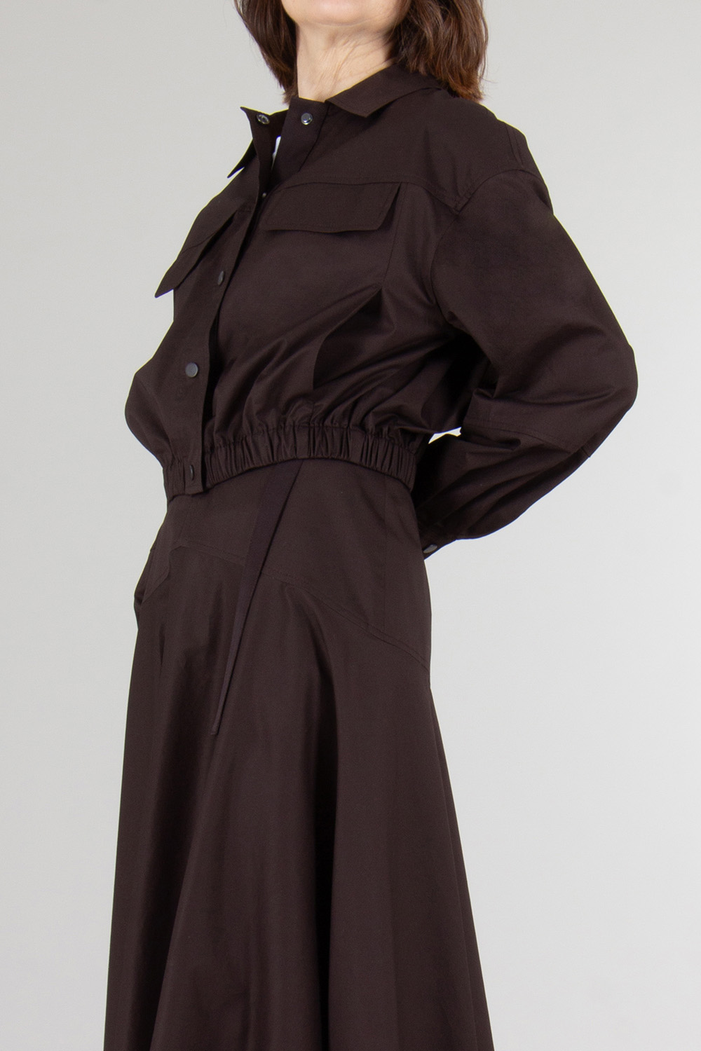 BOSS Cropped Cotton poplin Jacket  