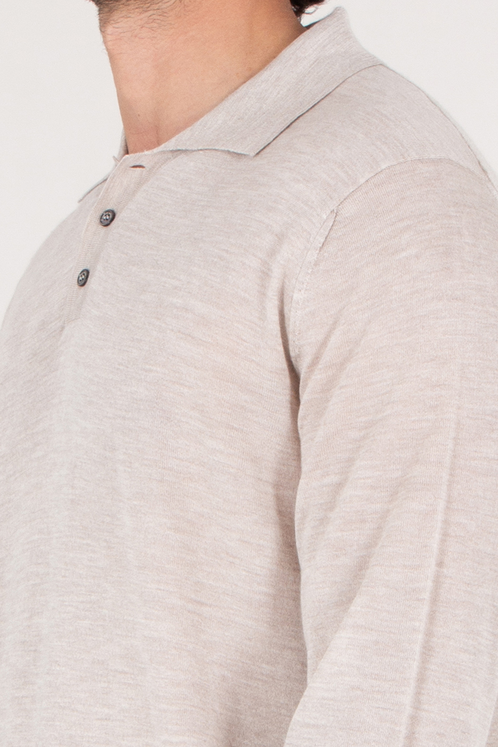 ROBERTO COLLINA  Soft Cashmere Silk Polo Shirt