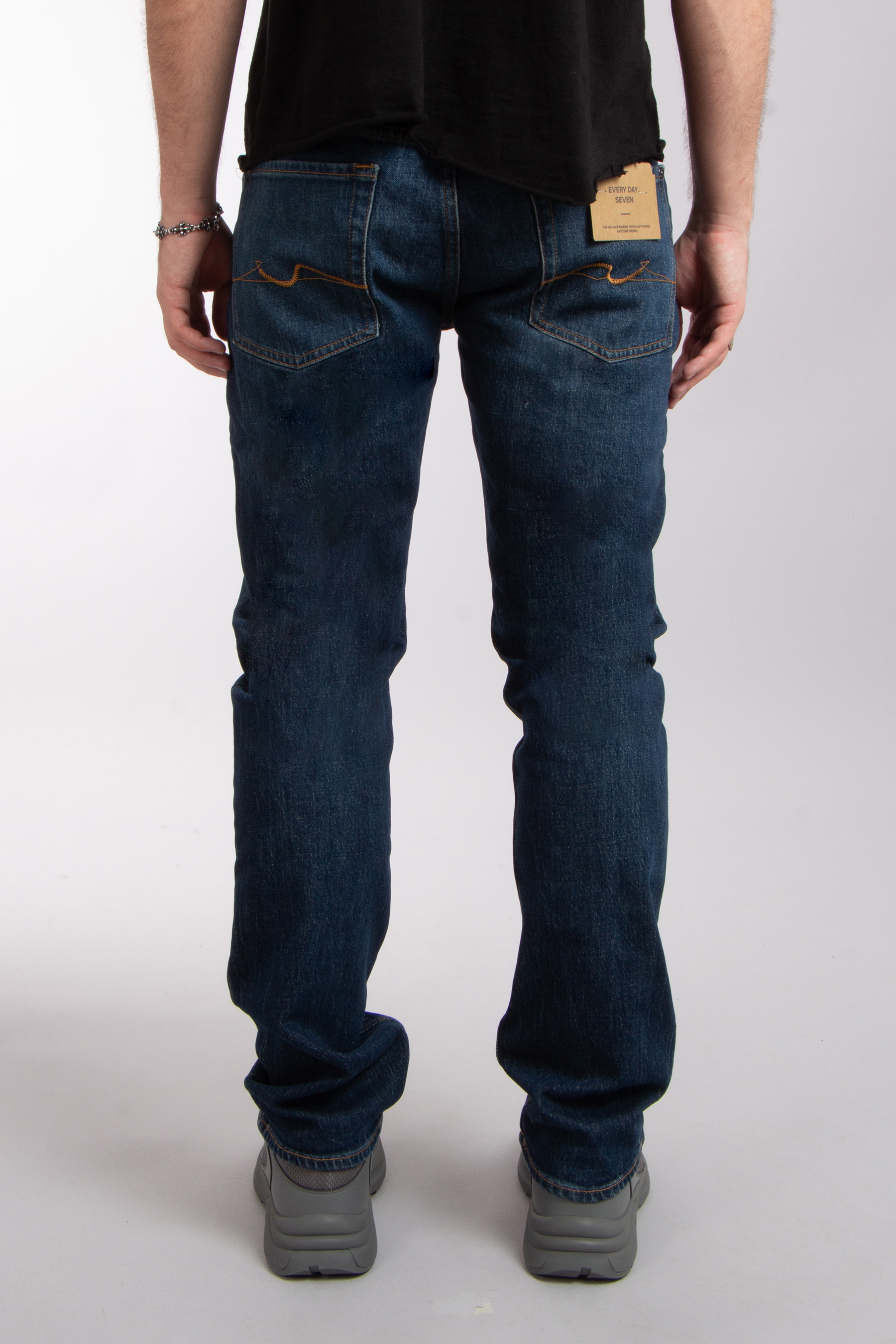7 FOR ALL MANKIND Cotton Stretch Jeans The Straight 7 FOR ALL MANKIND Cotton Stretch Jeans The Straight