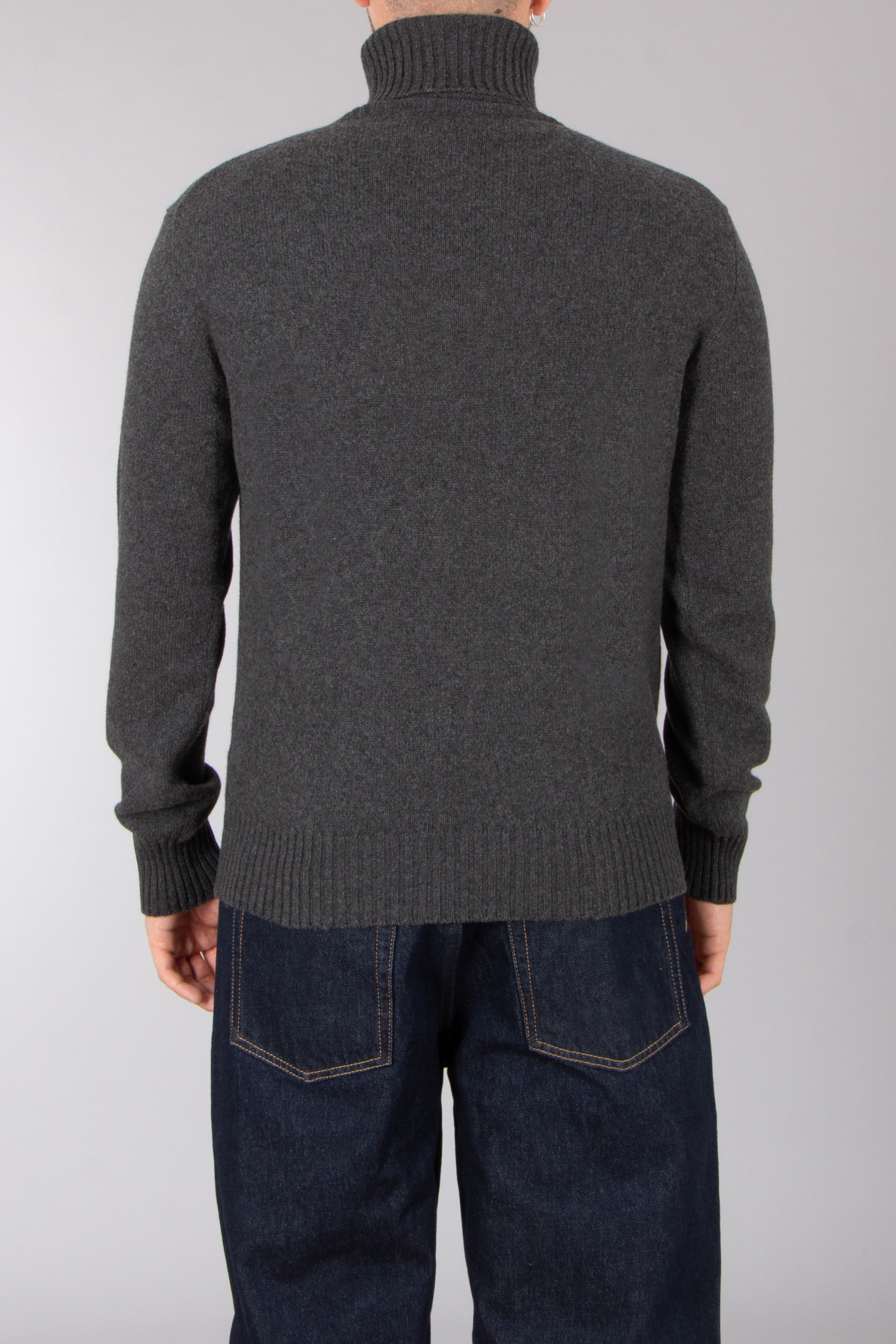 AMI PARIS Regular Fit Ami De Coeur Recycled Cashmere Blend Turtleneck Sweater Bekleidung, Strickwaren, Pullover