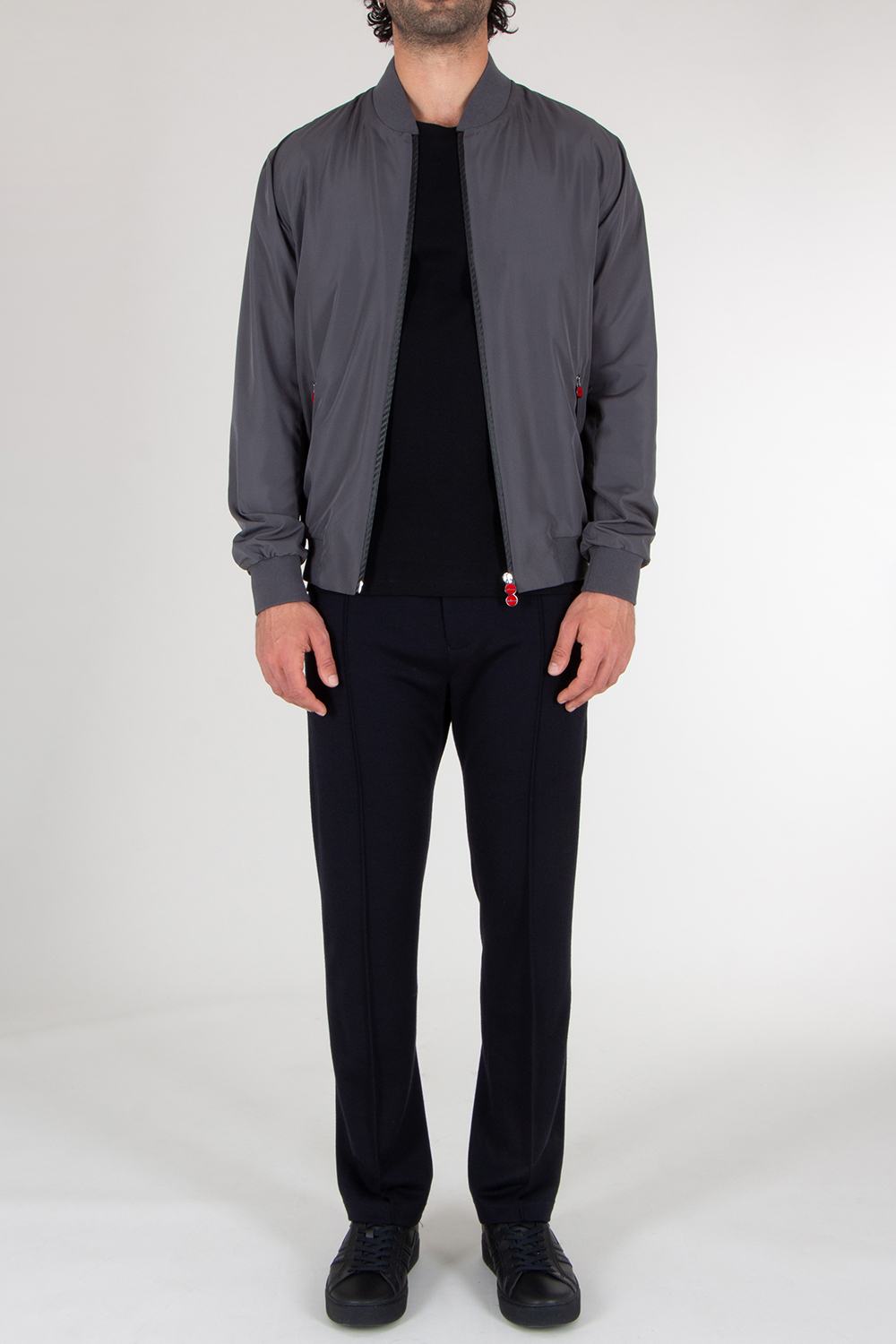 KITON Regular Fit Nylon Bomber Jacket