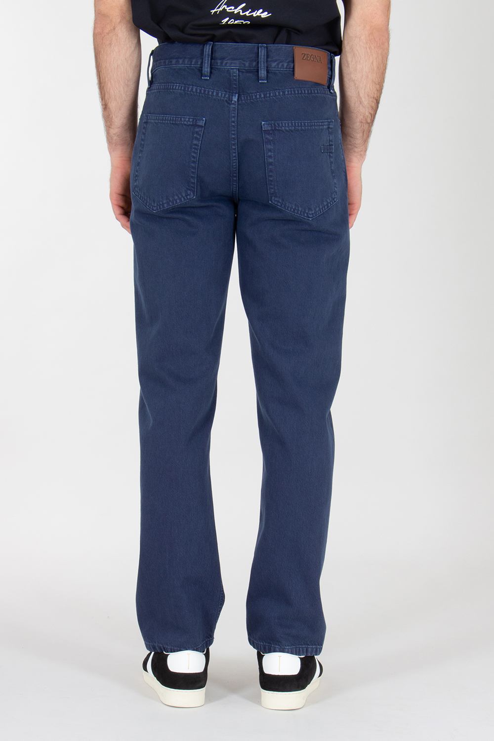ZEGNA Slim Fit Washed Denim Jeans Roccia